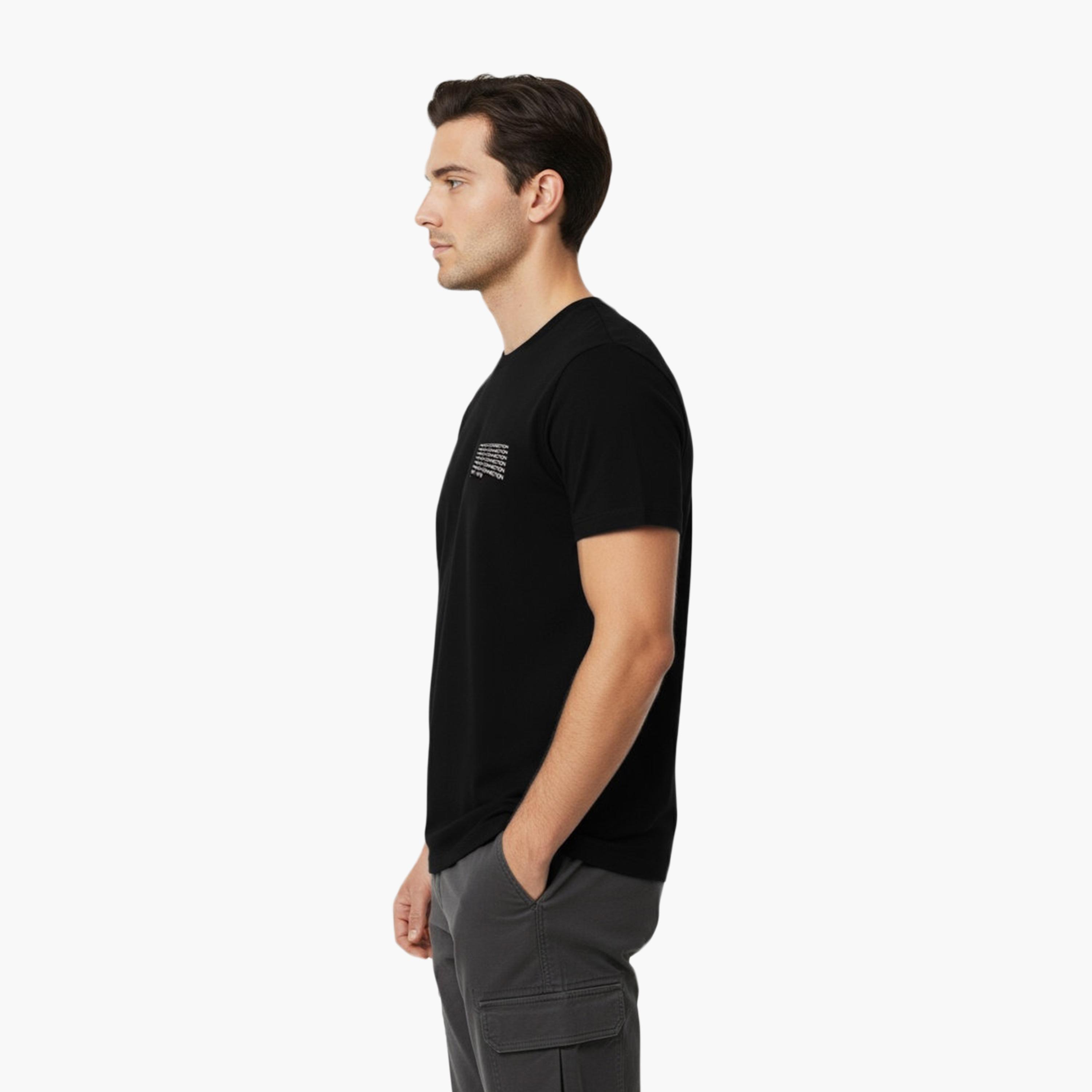 French Connection Plain Crew Neck Short Sleeves Men's T-Shirt-men-clothing-tshirtsandpolos-tshirts-image-3