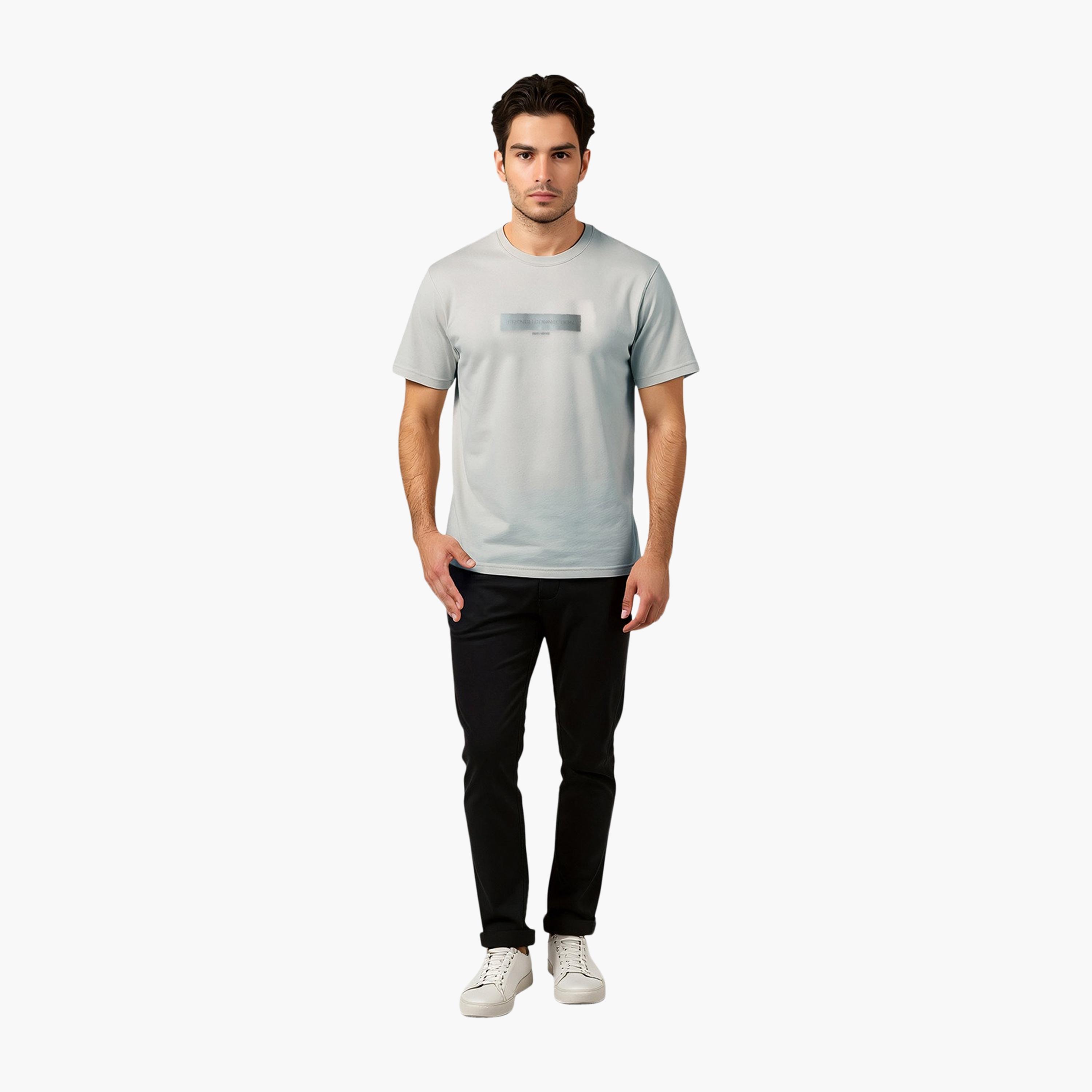 French Connection Graphic Print Crew Neck Short Sleeves Men's T-Shirt-men-clothing-tshirtsandpolos-tshirts-image-2