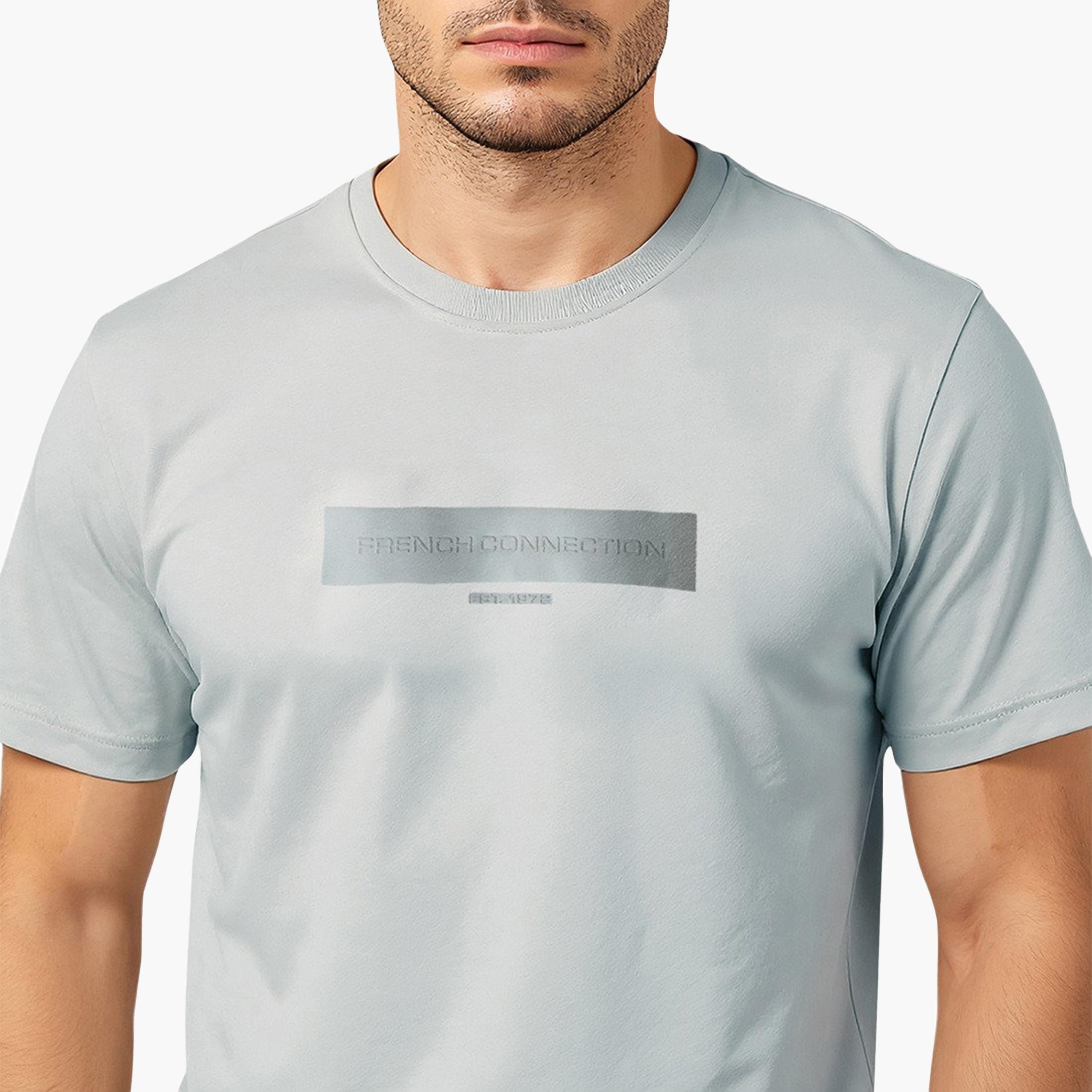 French Connection Graphic Print Crew Neck Short Sleeves Men's T-Shirt-men-clothing-tshirtsandpolos-tshirts-image-3