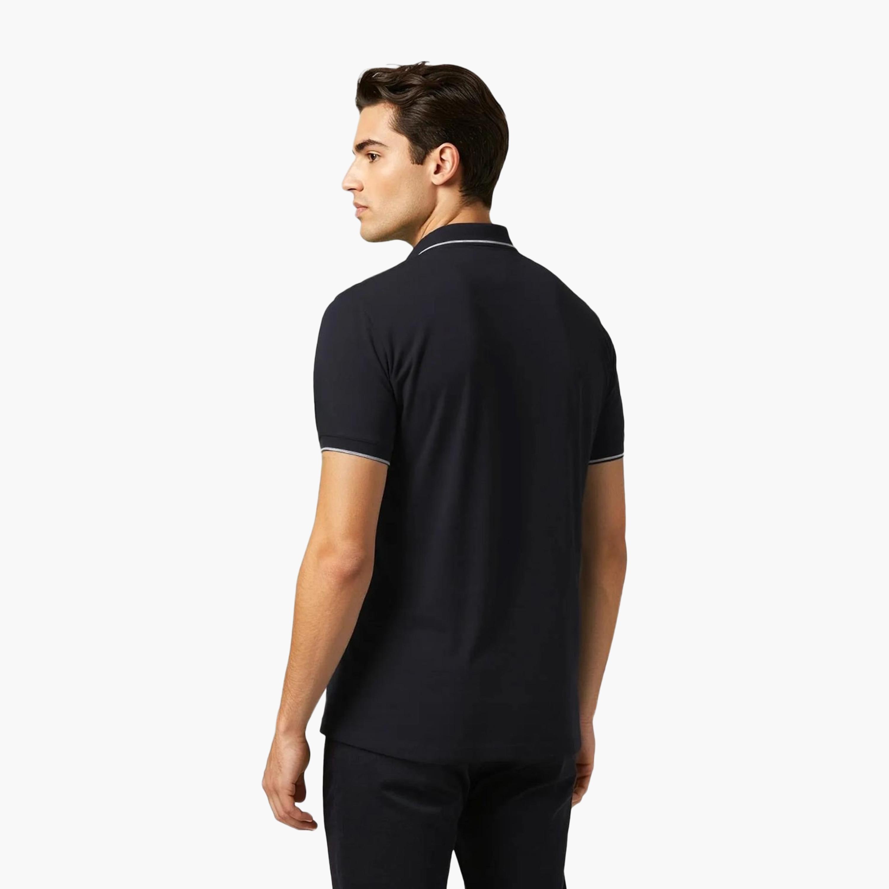 French Connection Plain Collared Short Sleeves Men's T-Shirt-men-clothing-tshirtsandpolos-tshirts-image-4