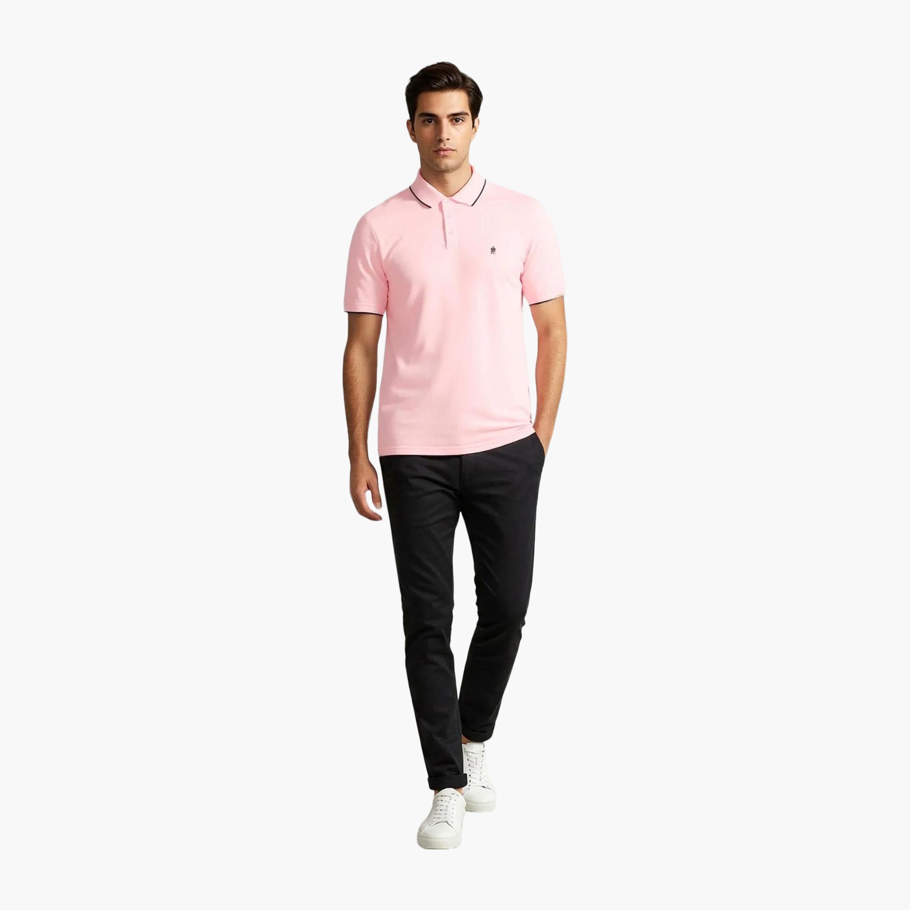 French Connection Plain Collared Short Sleeves Men's T-Shirt-men-clothing-tshirtsandpolos-tshirts-image-2