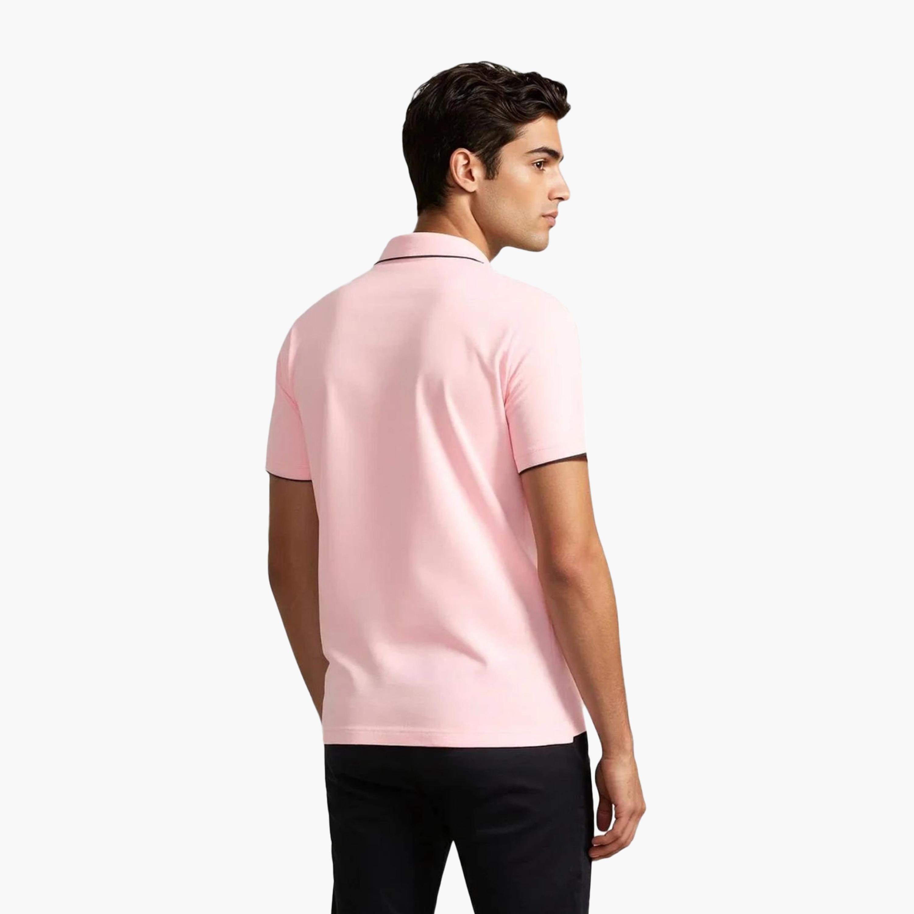French Connection Plain Collared Short Sleeves Men's T-Shirt-men-clothing-tshirtsandpolos-tshirts-image-4