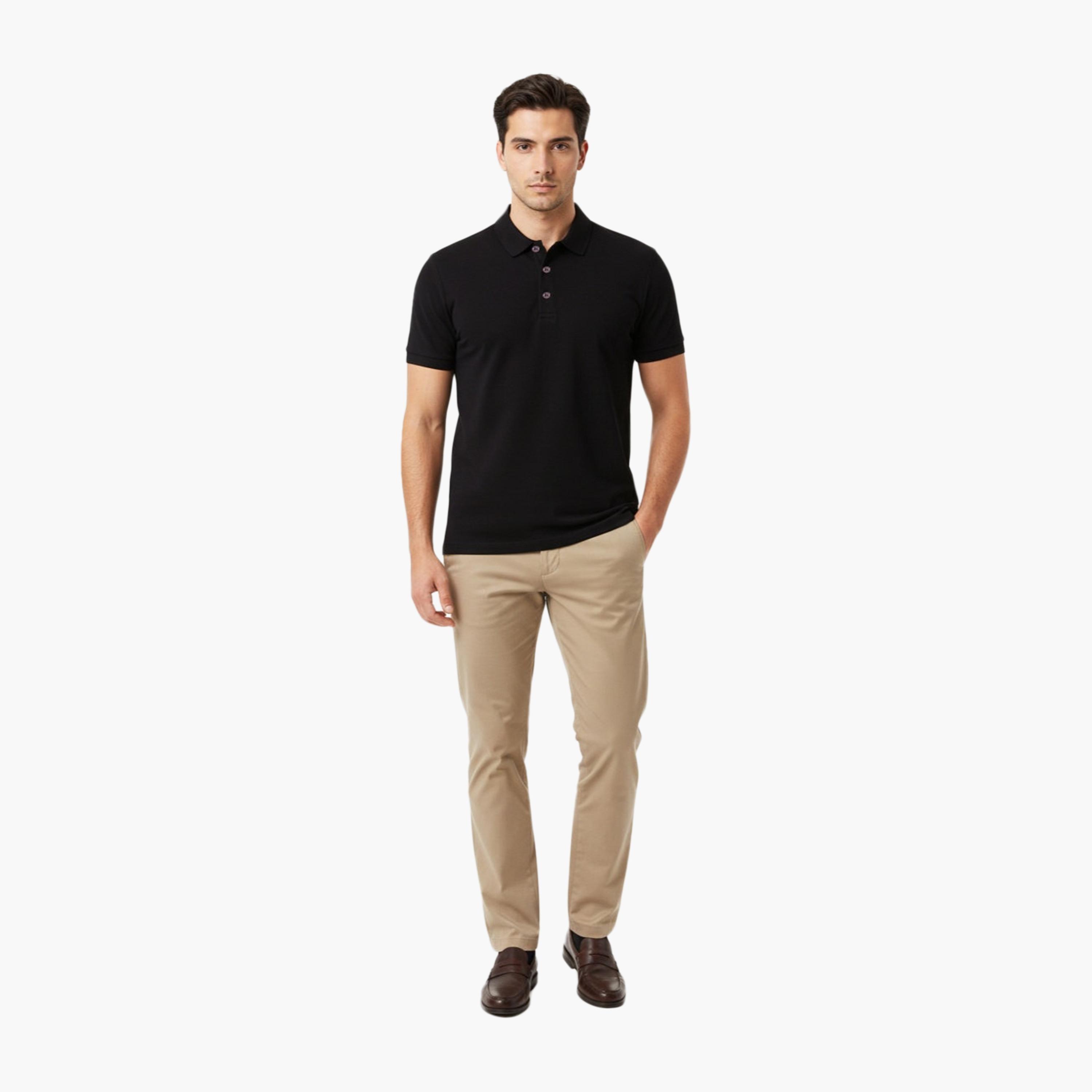 French Connection Plain Collared Short Sleeves Men's T-Shirt-men-clothing-tshirtsandpolos-tshirts-image-2