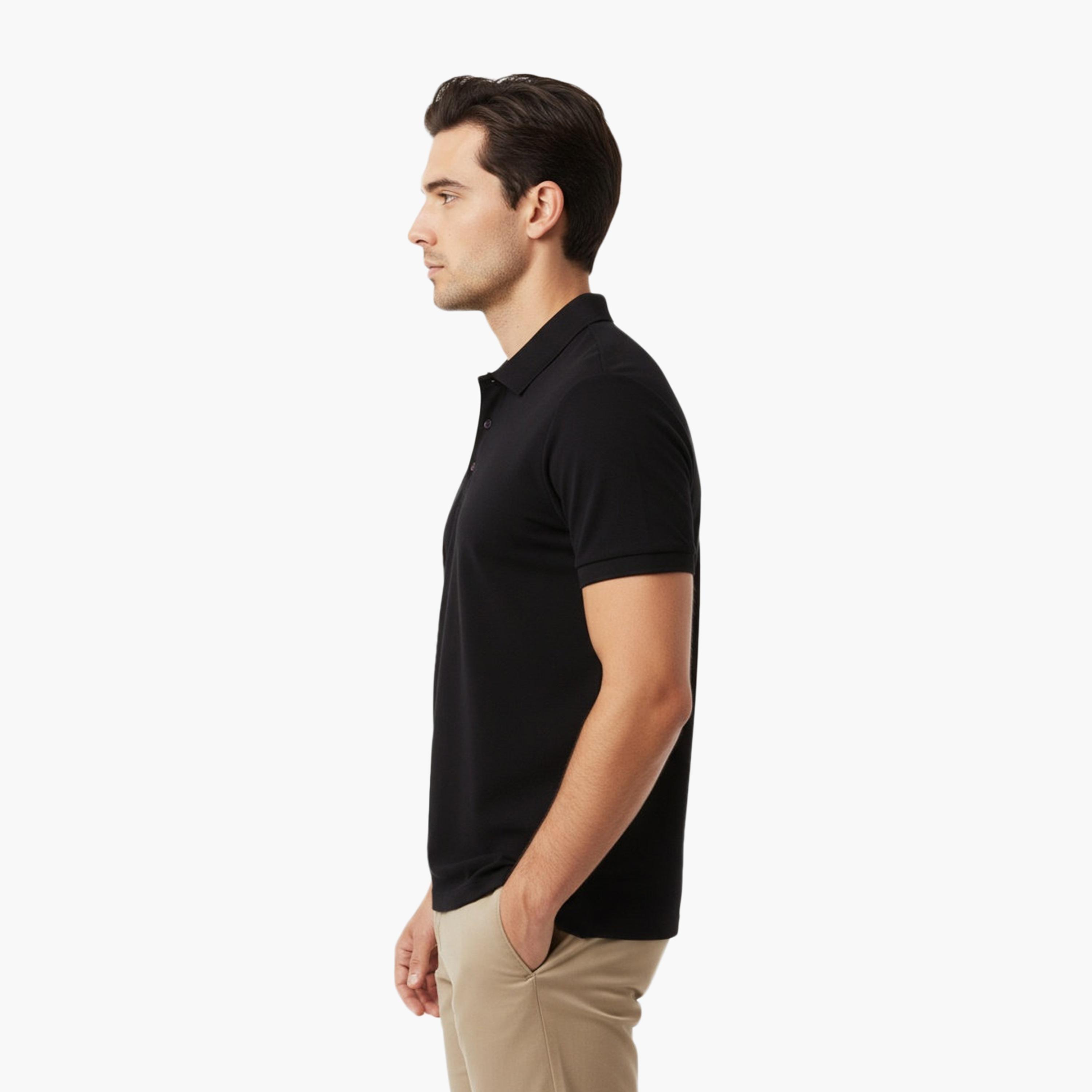 French Connection Plain Collared Short Sleeves Men's T-Shirt-men-clothing-tshirtsandpolos-tshirts-image-3