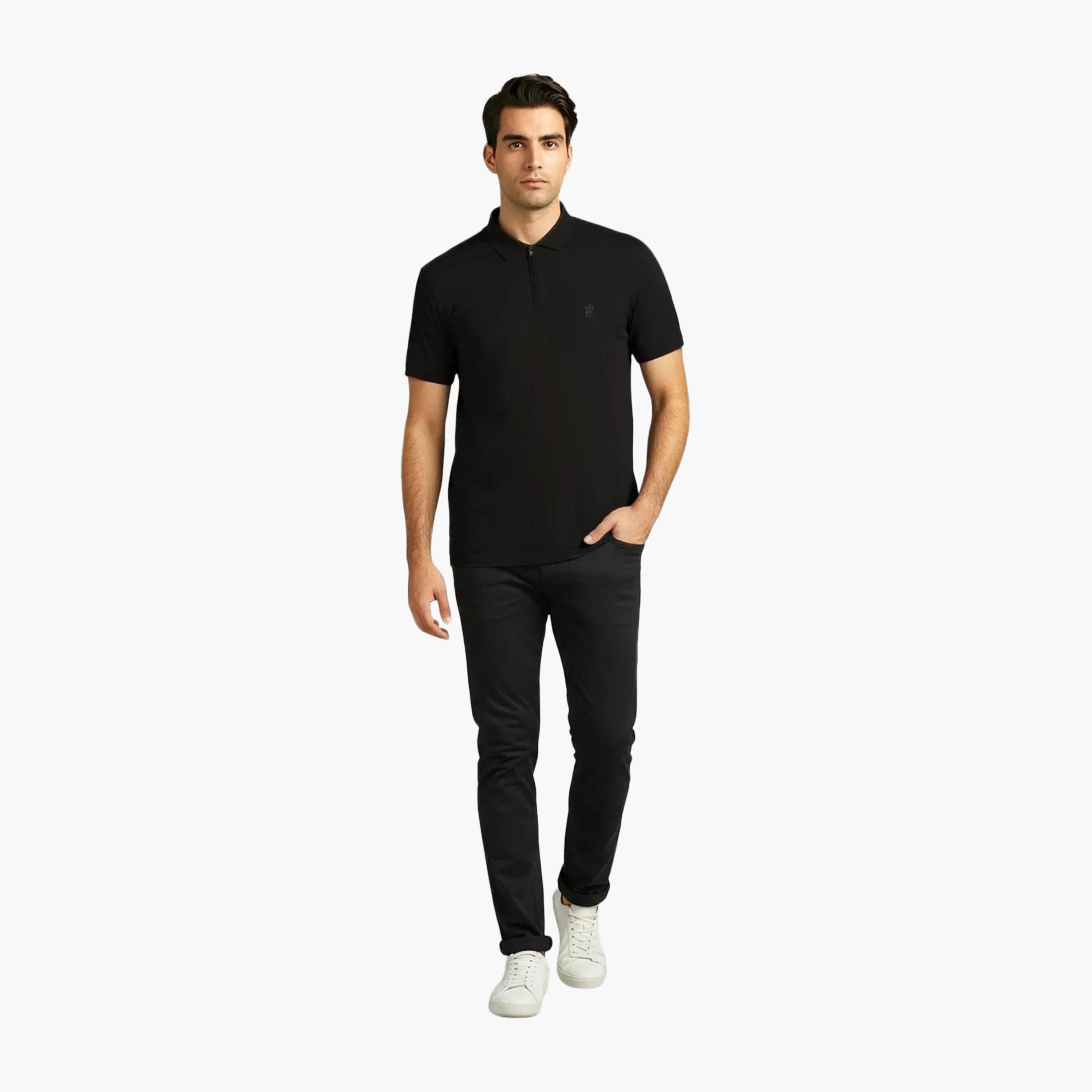 French Connection Plain Collared Short Sleeves Men's T-Shirt-men-clothing-tshirtsandpolos-tshirts-image-2
