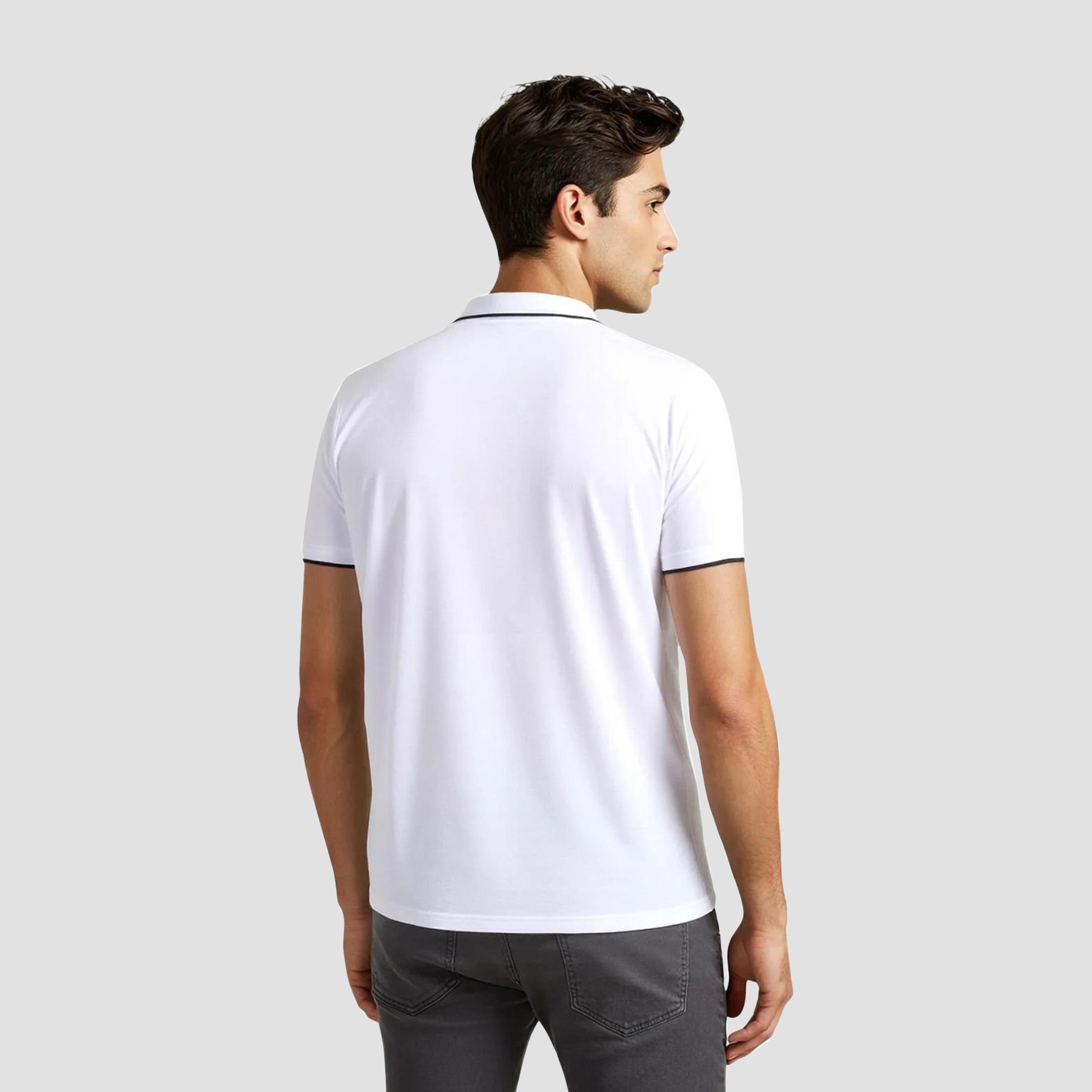 French Connection Plain Collared Short Sleeves Men's T-Shirt-men-clothing-tshirtsandpolos-tshirts-image-4