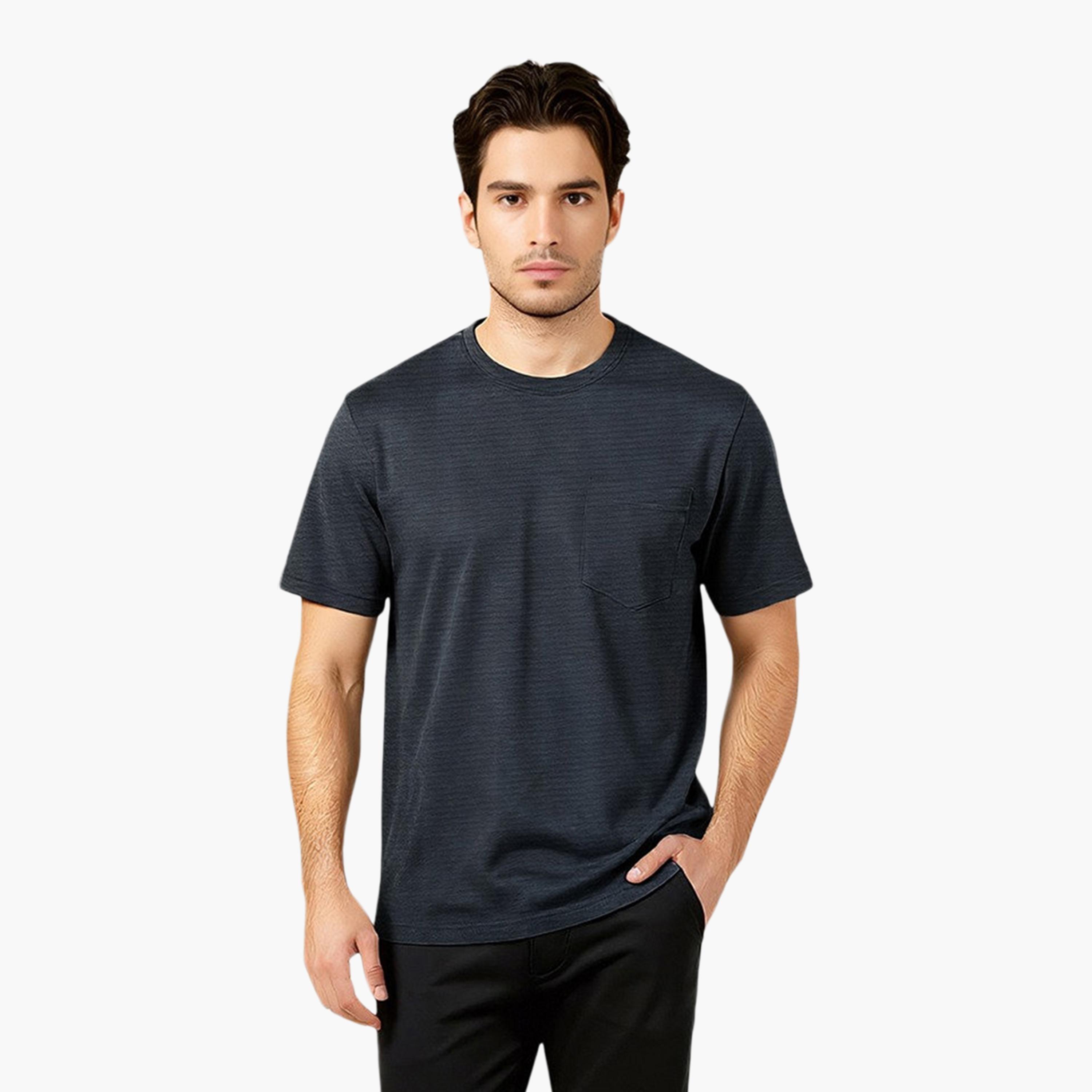 French Connection Striped Crew Neck Short Sleeves Men's T-Shirt-men-clothing-tshirtsandpolos-tshirts-image-1