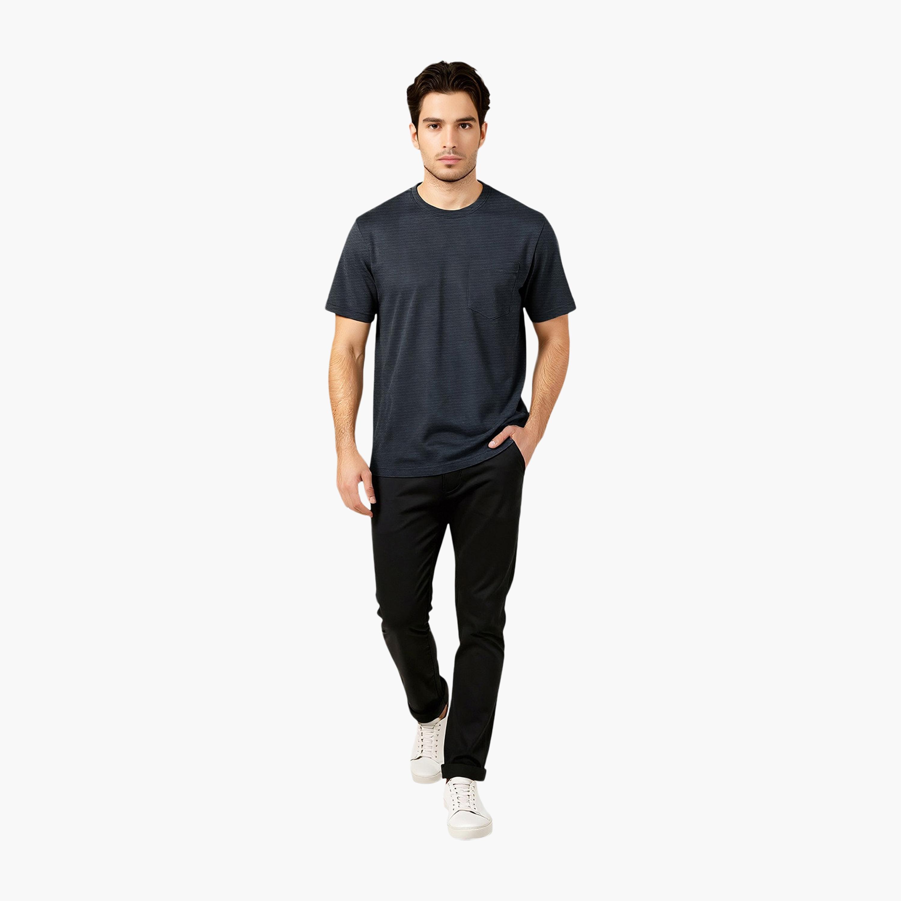 French Connection Striped Crew Neck Short Sleeves Men's T-Shirt-men-clothing-tshirtsandpolos-tshirts-image-2