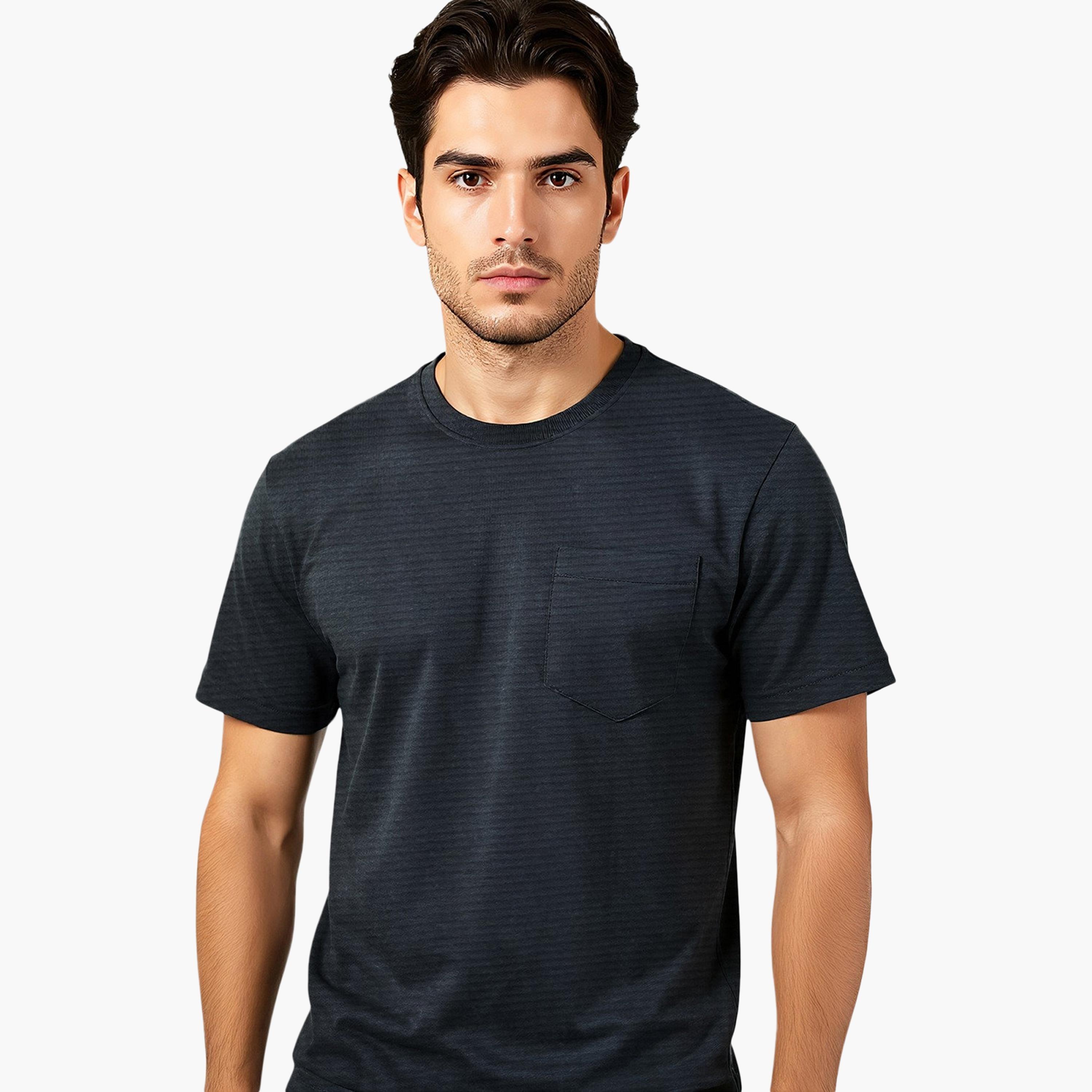 French Connection Striped Crew Neck Short Sleeves Men's T-Shirt-men-clothing-tshirtsandpolos-tshirts-image-3