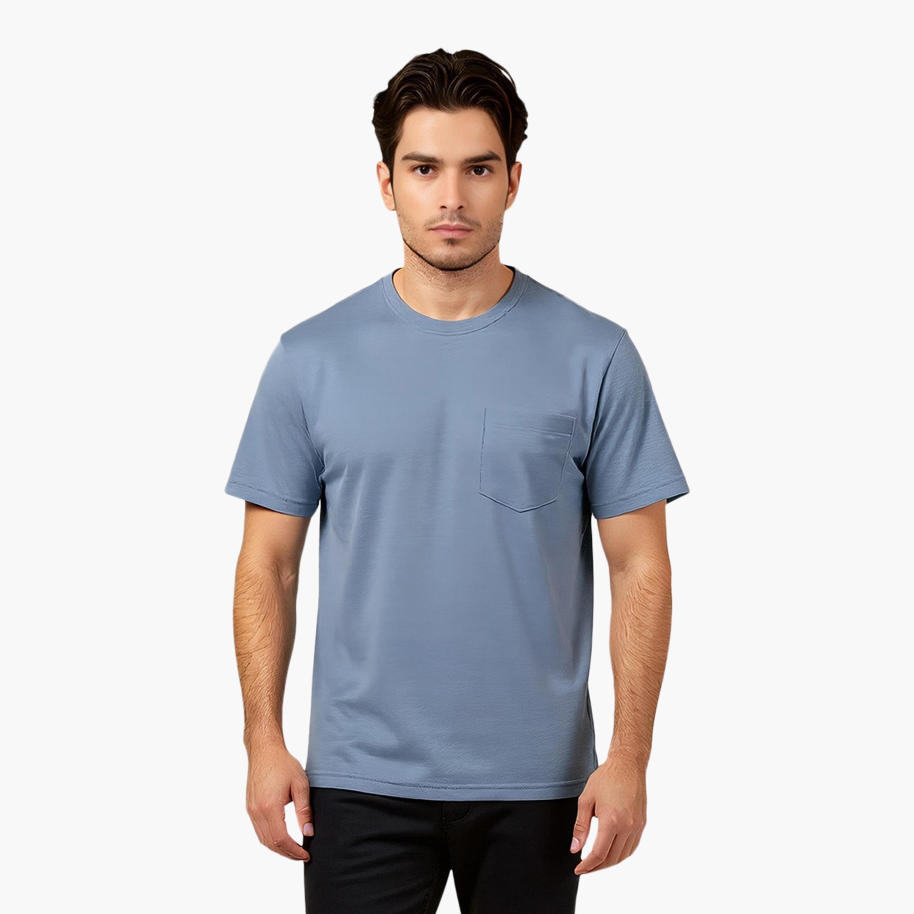 French Connection Heather Crew Neck Short Sleeves Men's T-Shirt-men-clothing-tshirtsandpolos-tshirts-image-1