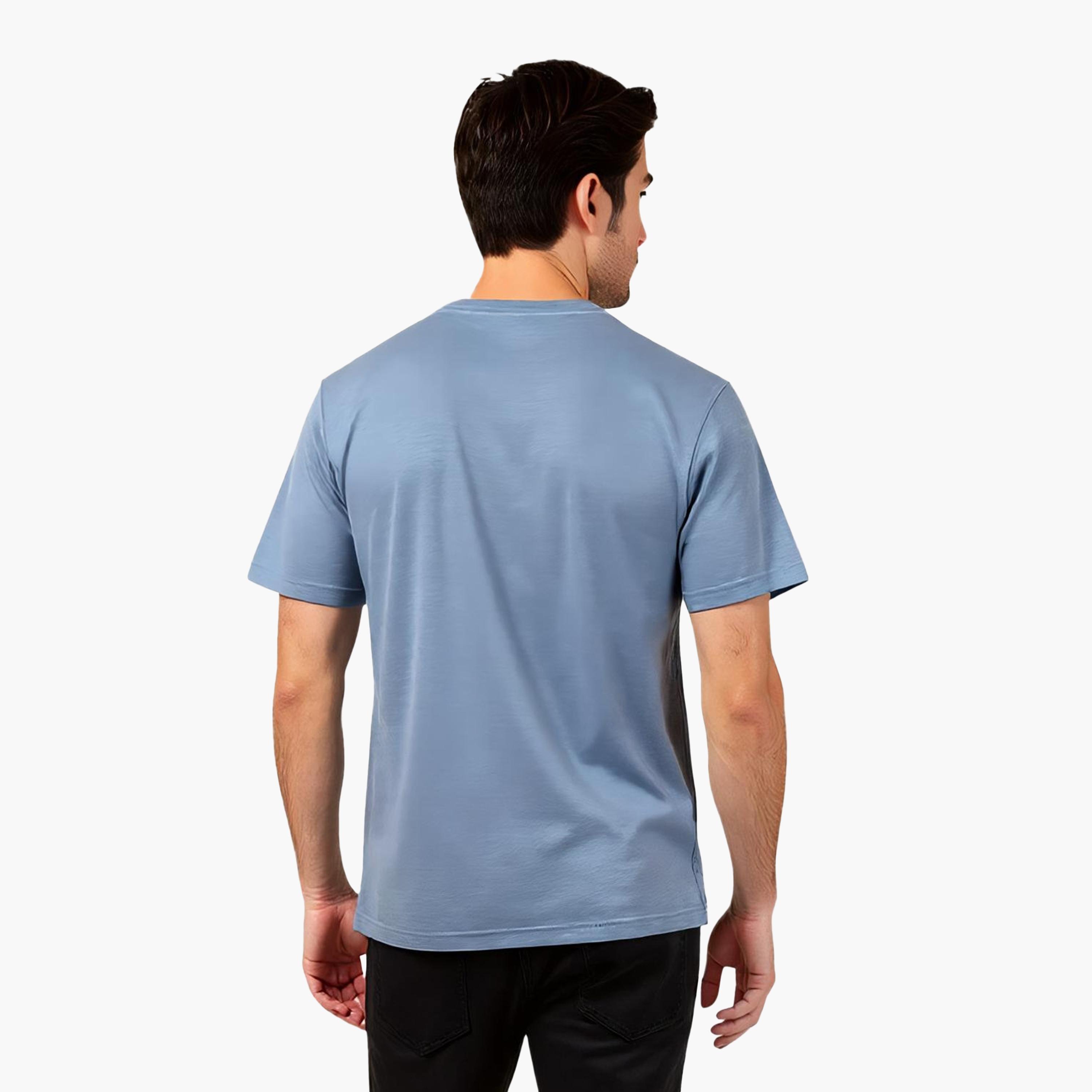 French Connection Heather Crew Neck Short Sleeves Men's T-Shirt-men-clothing-tshirtsandpolos-tshirts-image-4