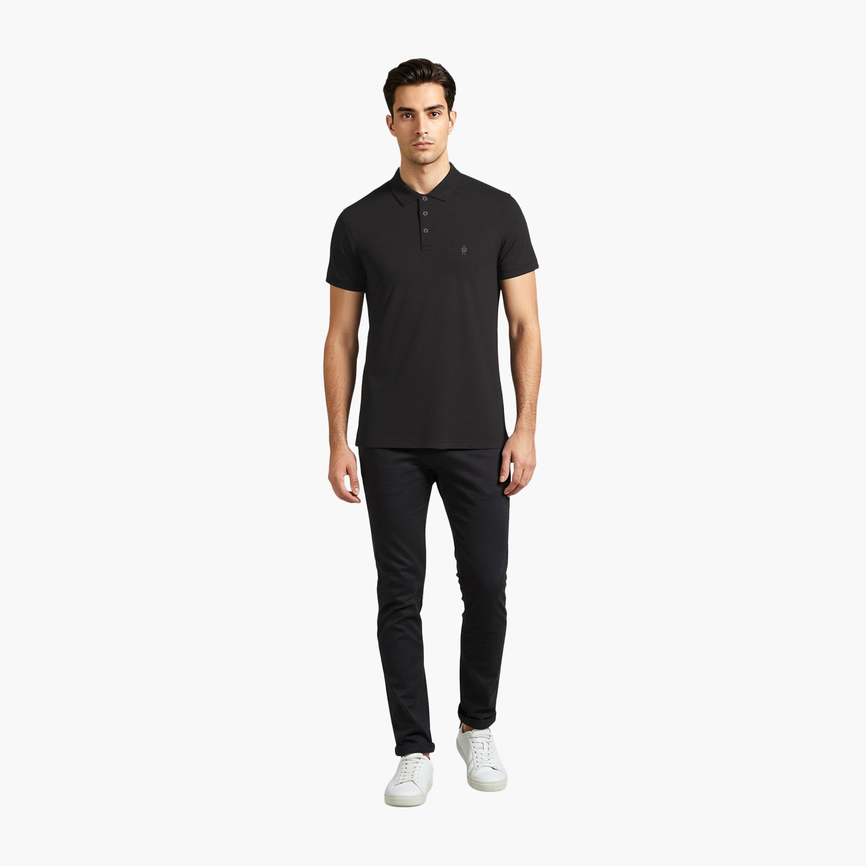 French Connection Plain Collared Short Sleeves Men's T-Shirt-men-clothing-tshirtsandpolos-tshirts-image-2