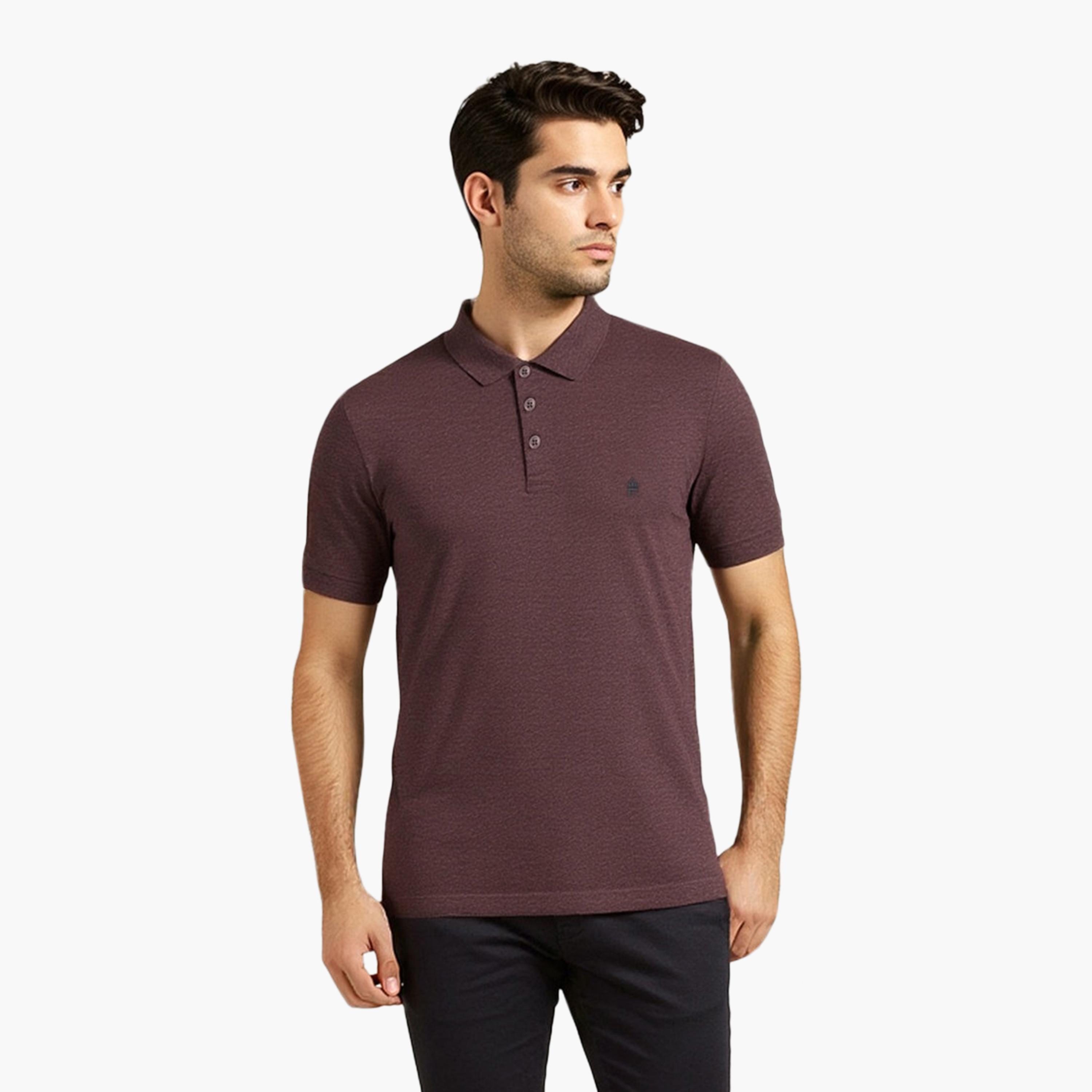 French Connection Plain Collared Short Sleeves Men's T-Shirt-men-clothing-tshirtsandpolos-tshirts-image-1