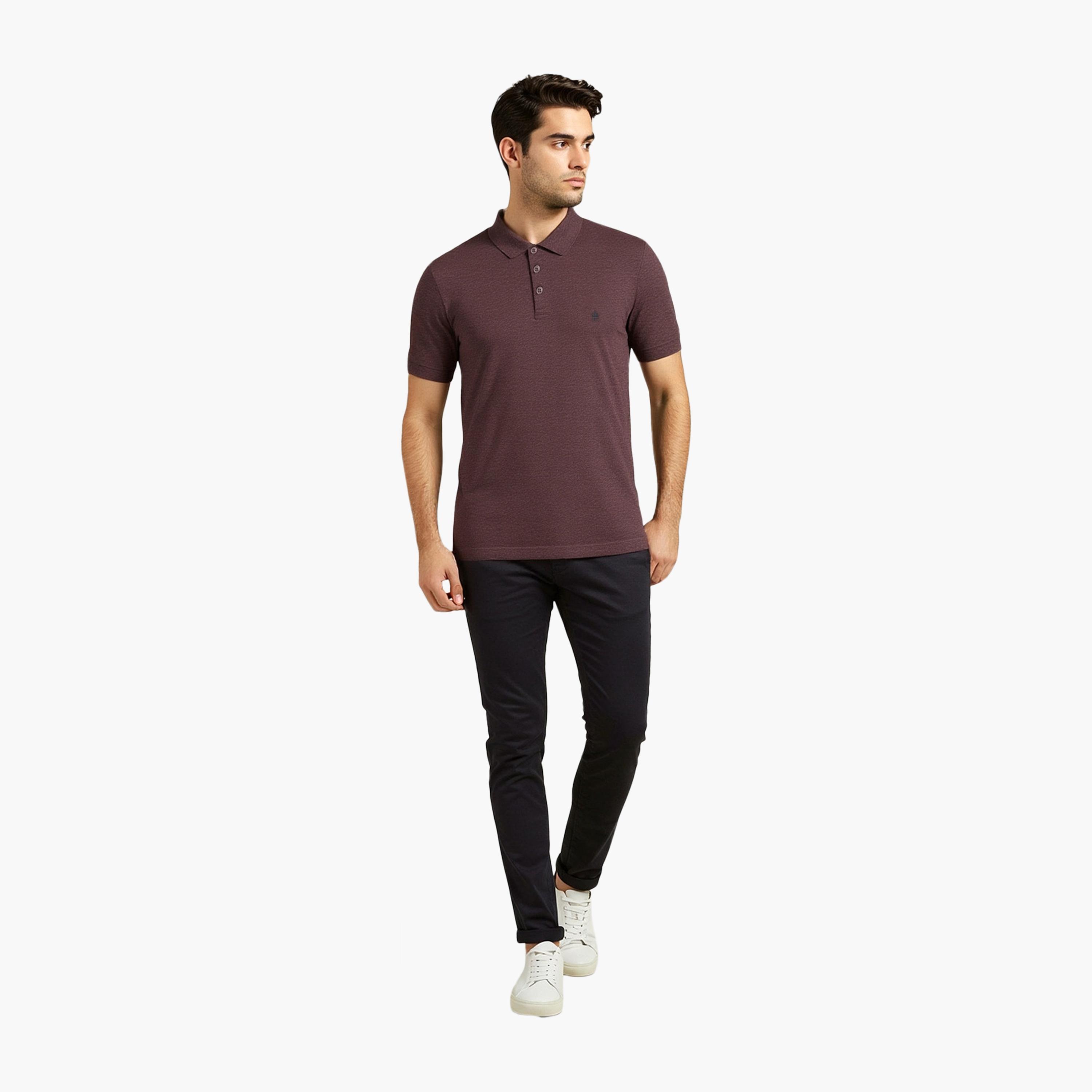 French Connection Plain Collared Short Sleeves Men's T-Shirt-men-clothing-tshirtsandpolos-tshirts-image-2