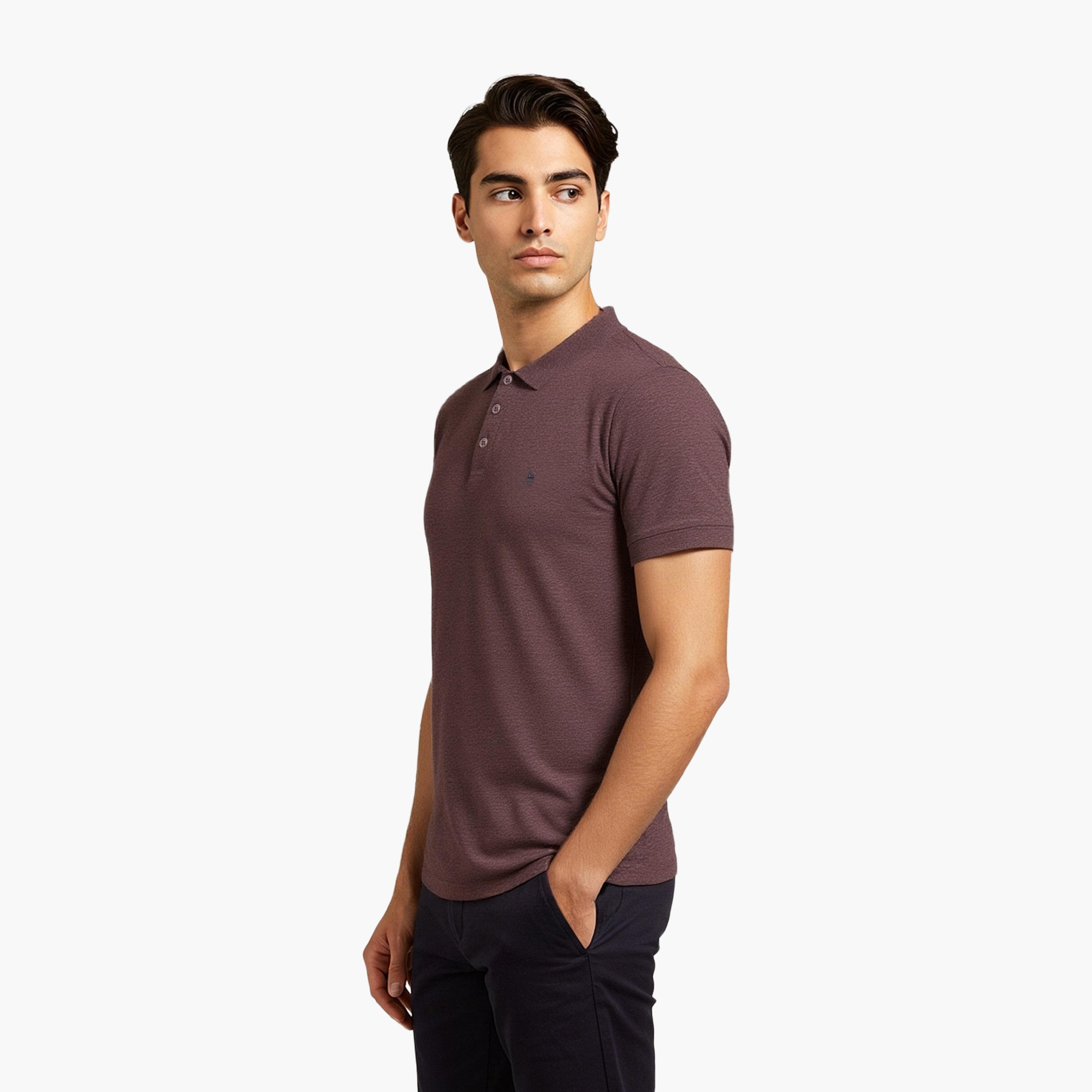 French Connection Plain Collared Short Sleeves Men's T-Shirt-men-clothing-tshirtsandpolos-tshirts-image-3