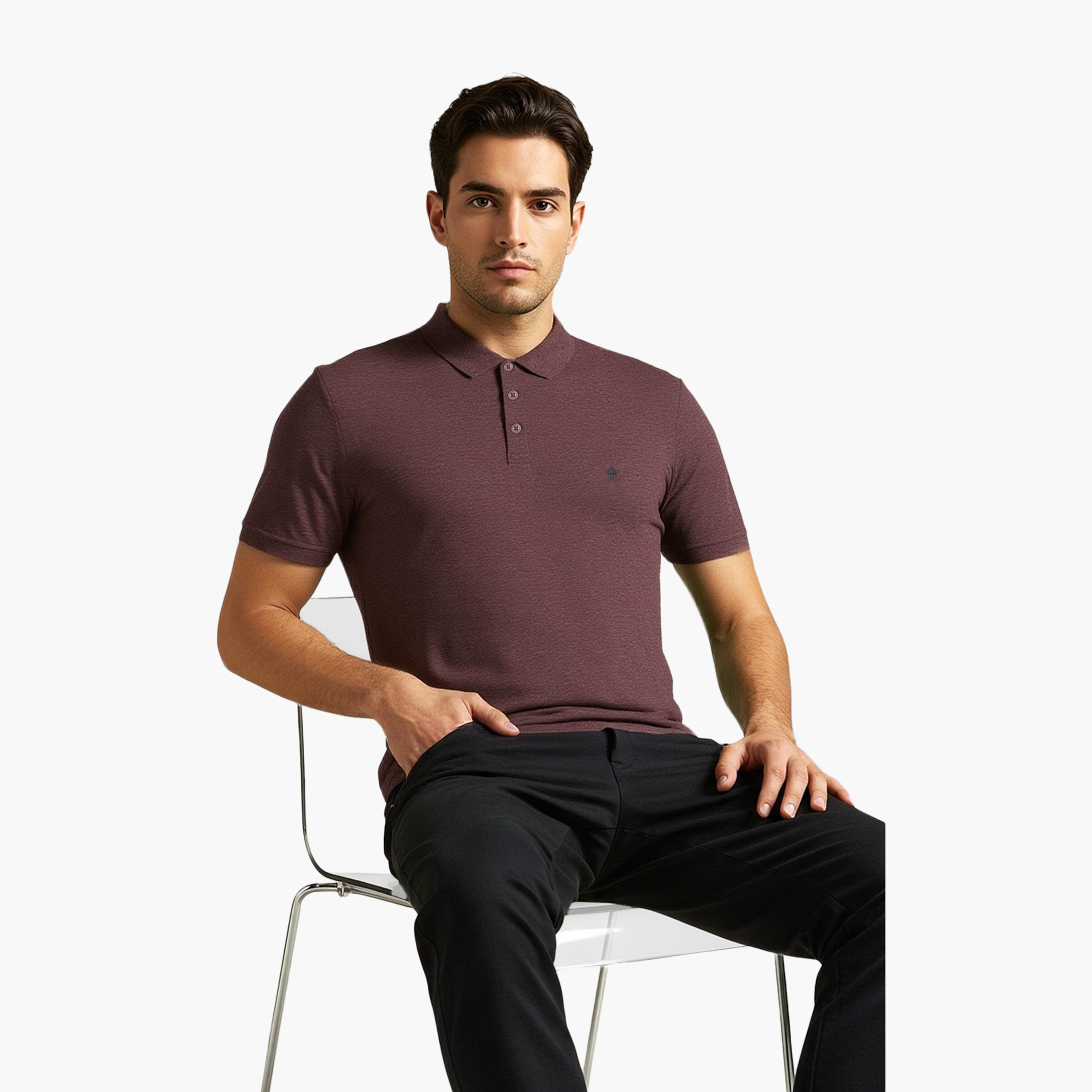 French Connection Plain Collared Short Sleeves Men's T-Shirt-men-clothing-tshirtsandpolos-tshirts-image-4