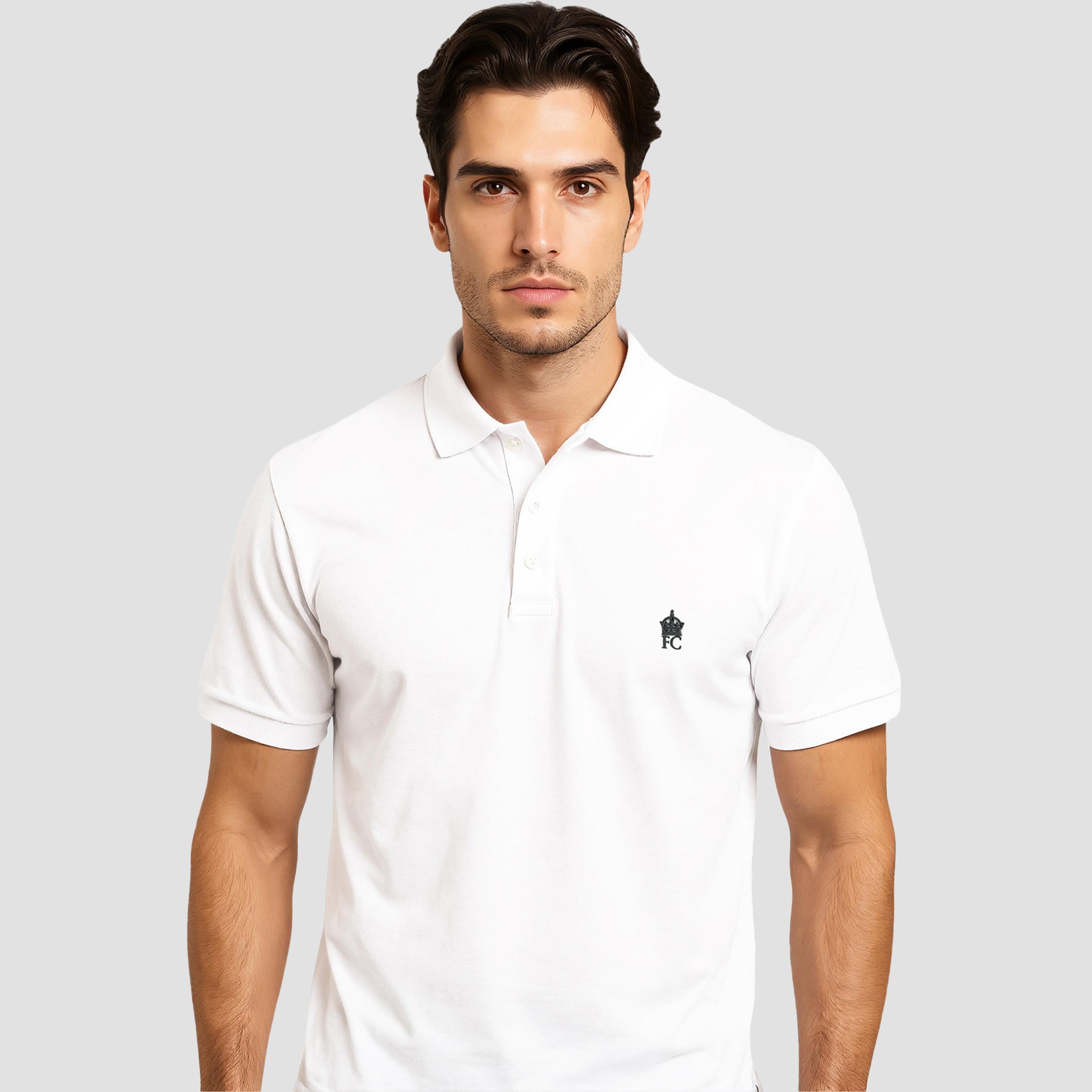 تيشيرت رجالي بأكمام قصيرة وياقة سادة من فرينش كونيكشن-men-clothing-tshirtsandpolos-tshirts-image-3