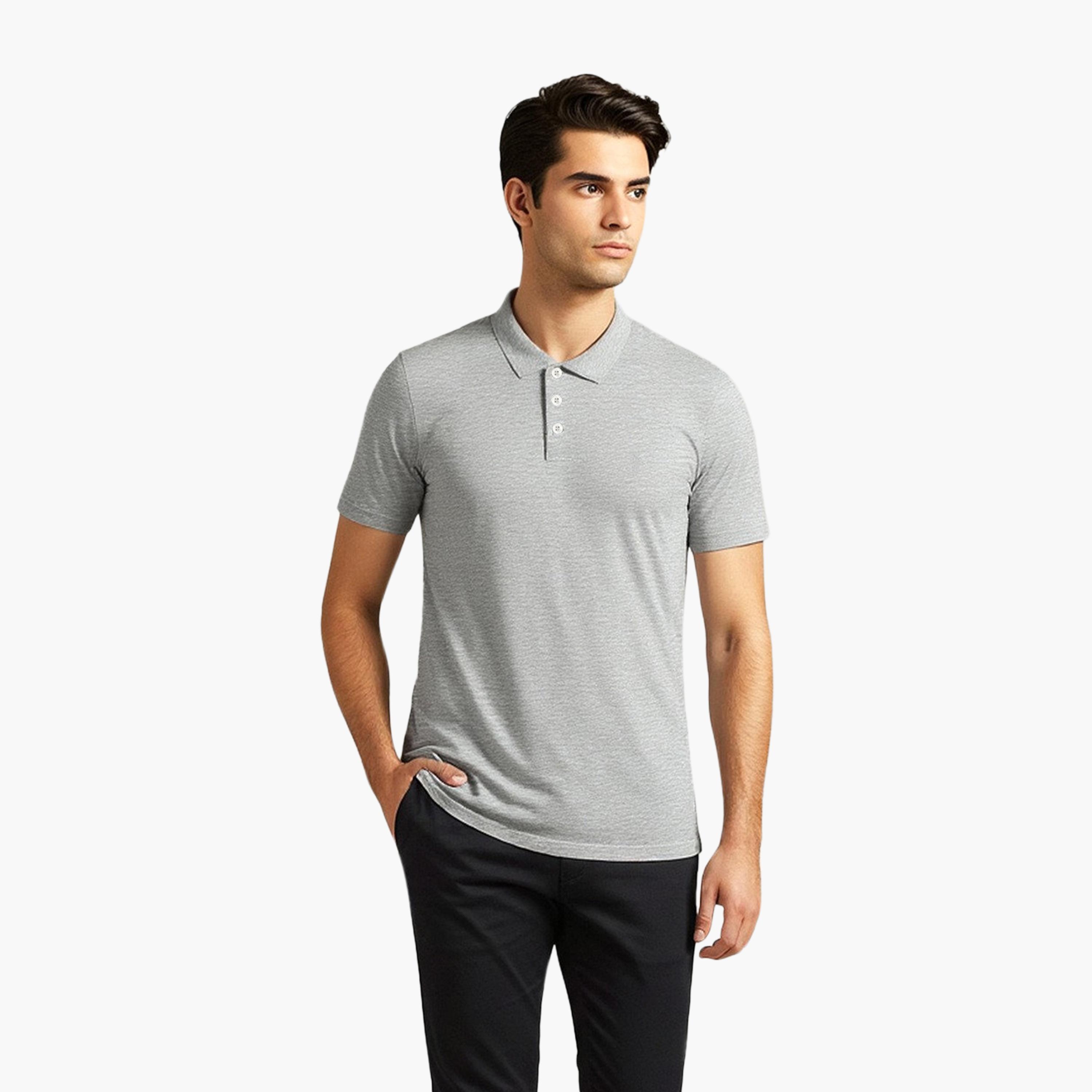 French Connection Plain Collared Short Sleeves Men's T-Shirt-men-clothing-tshirtsandpolos-tshirts-image-1
