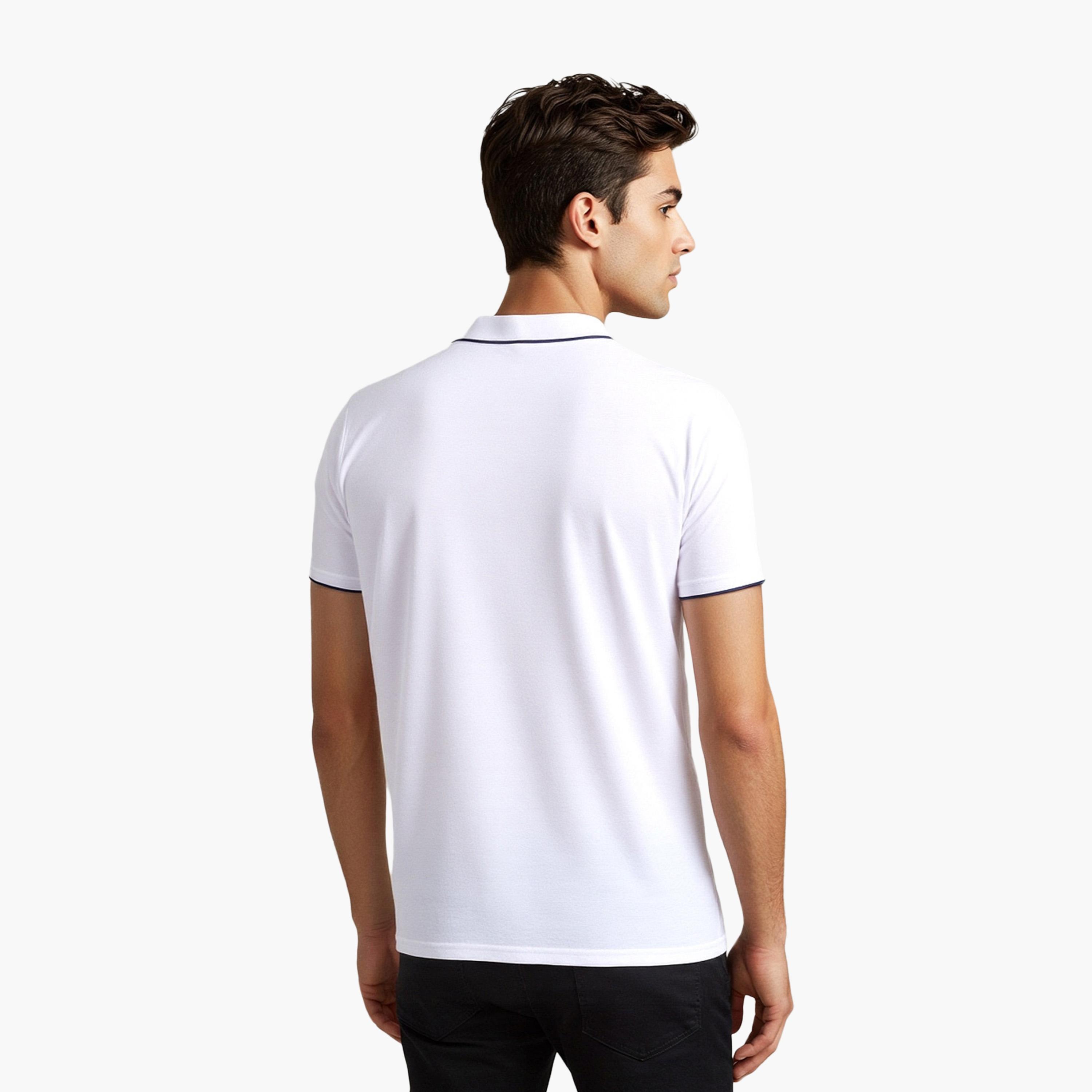 French Connection Plain Collared Short Sleeves Men's T-Shirt-men-clothing-tshirtsandpolos-tshirts-image-4