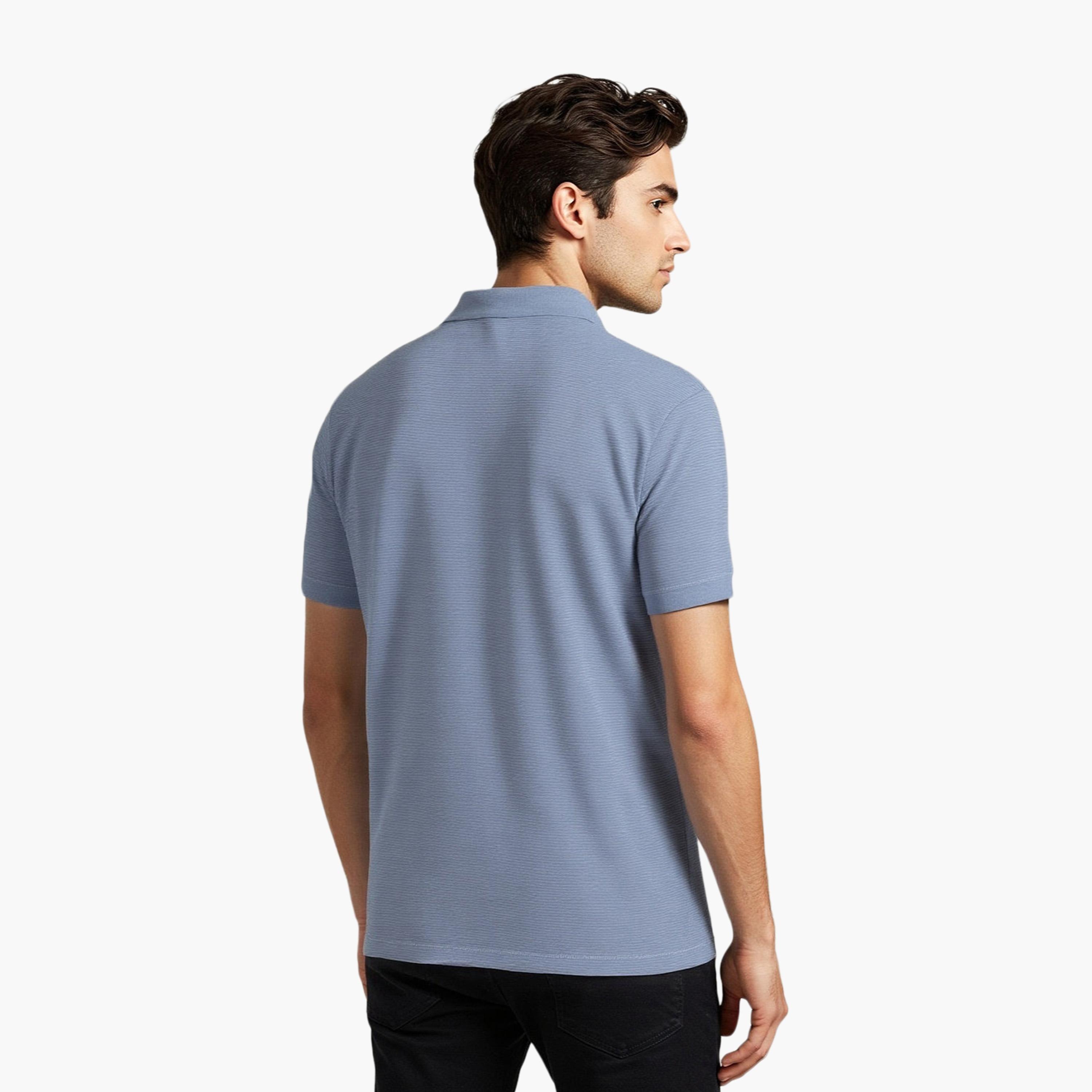 French Connection Plain Collared Short Sleeves Men's T-Shirt-men-clothing-tshirtsandpolos-tshirts-image-4