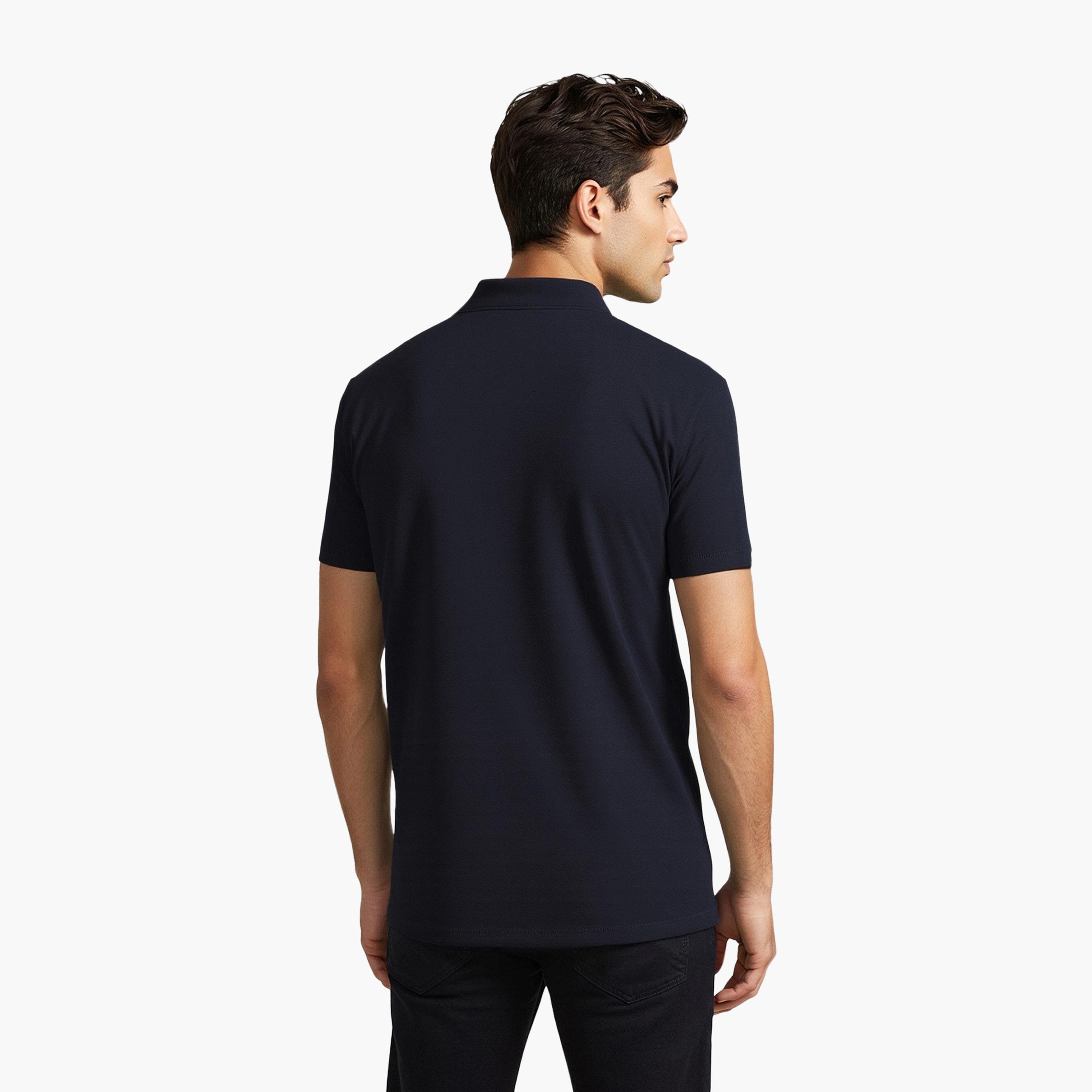 French Connection Plain Collared Short Sleeves Men's T-Shirt-men-clothing-tshirtsandpolos-tshirts-image-4