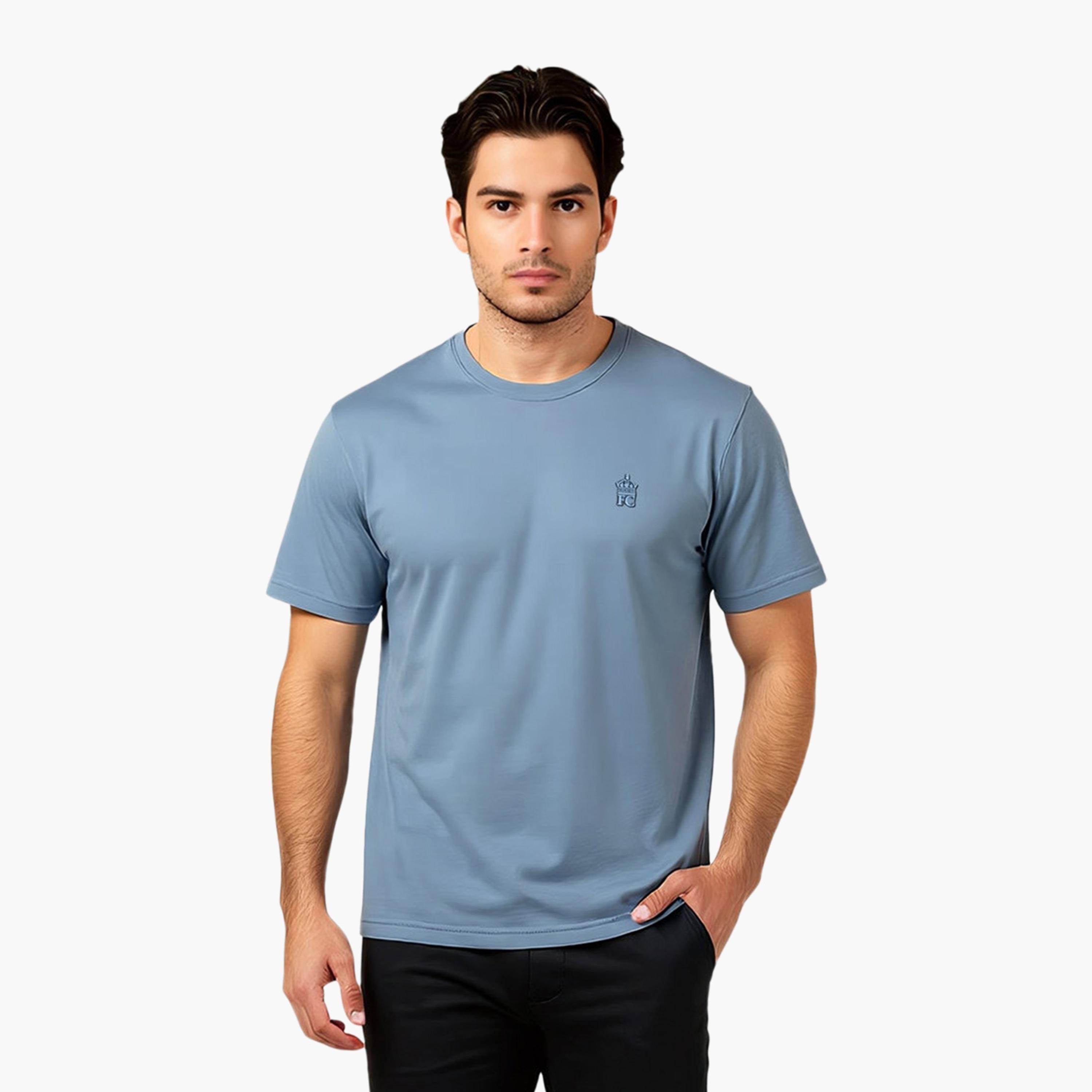 French Connection Plain Crew Neck Short Sleeves Men's T-Shirt-men-clothing-tshirtsandpolos-tshirts-image-1