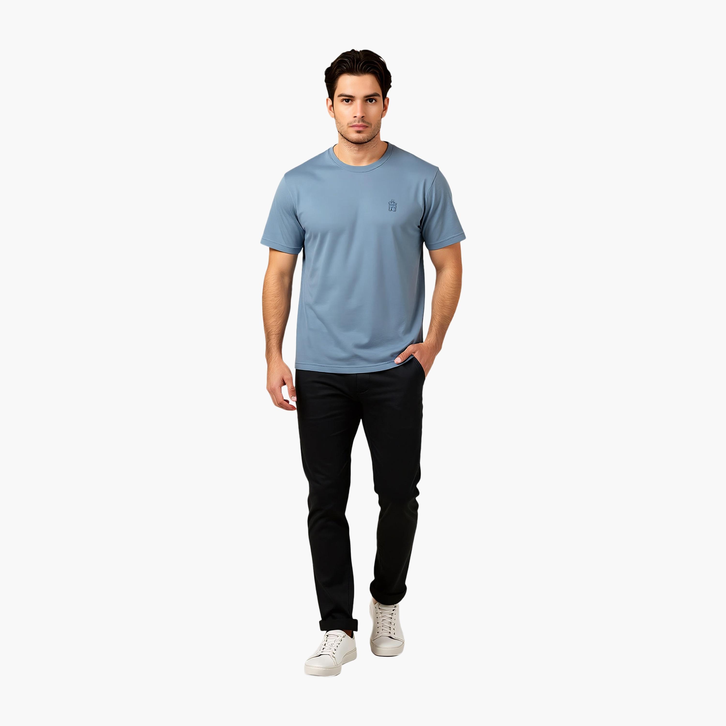 French Connection Plain Crew Neck Short Sleeves Men's T-Shirt-men-clothing-tshirtsandpolos-tshirts-image-2