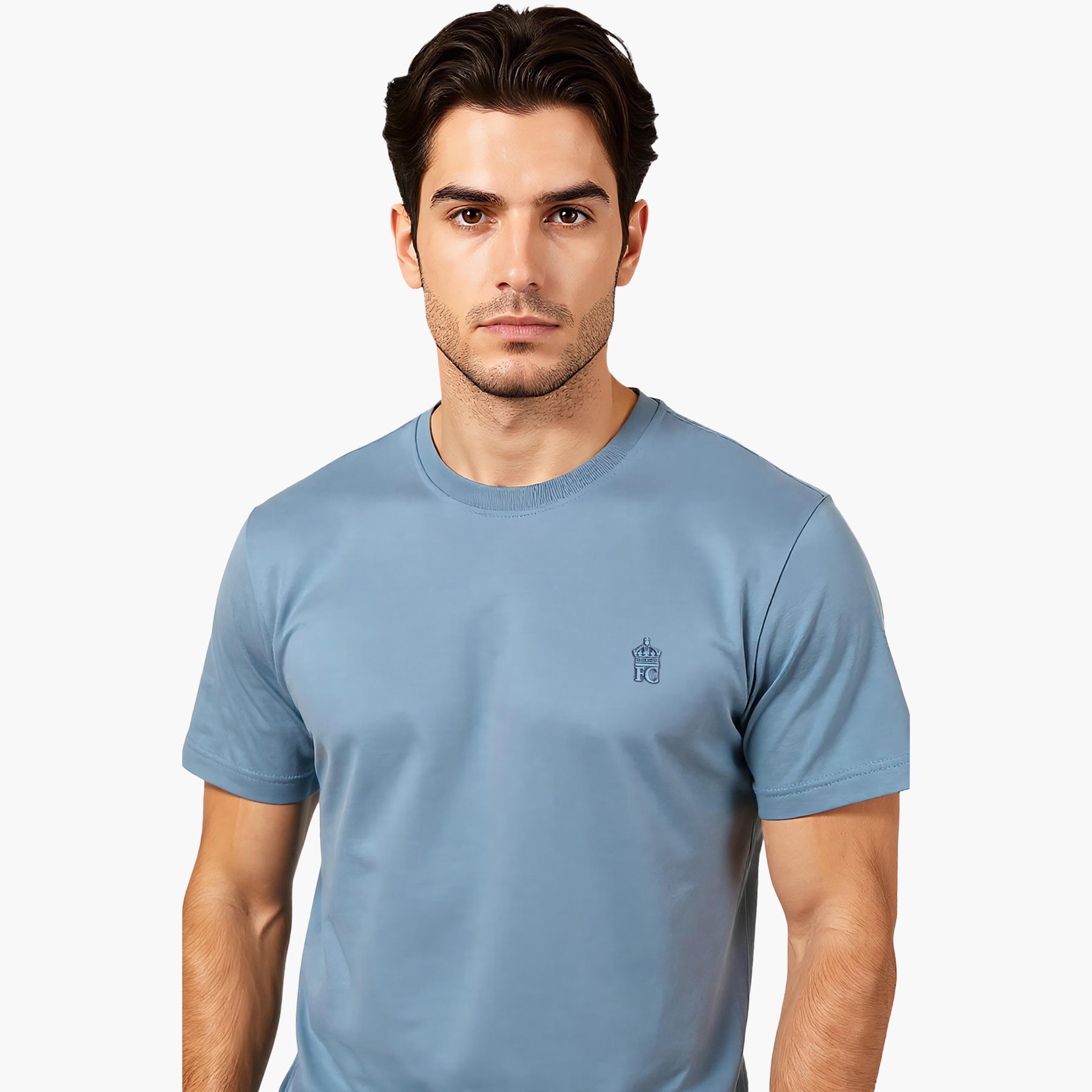 French Connection Plain Crew Neck Short Sleeves Men's T-Shirt-men-clothing-tshirtsandpolos-tshirts-image-3