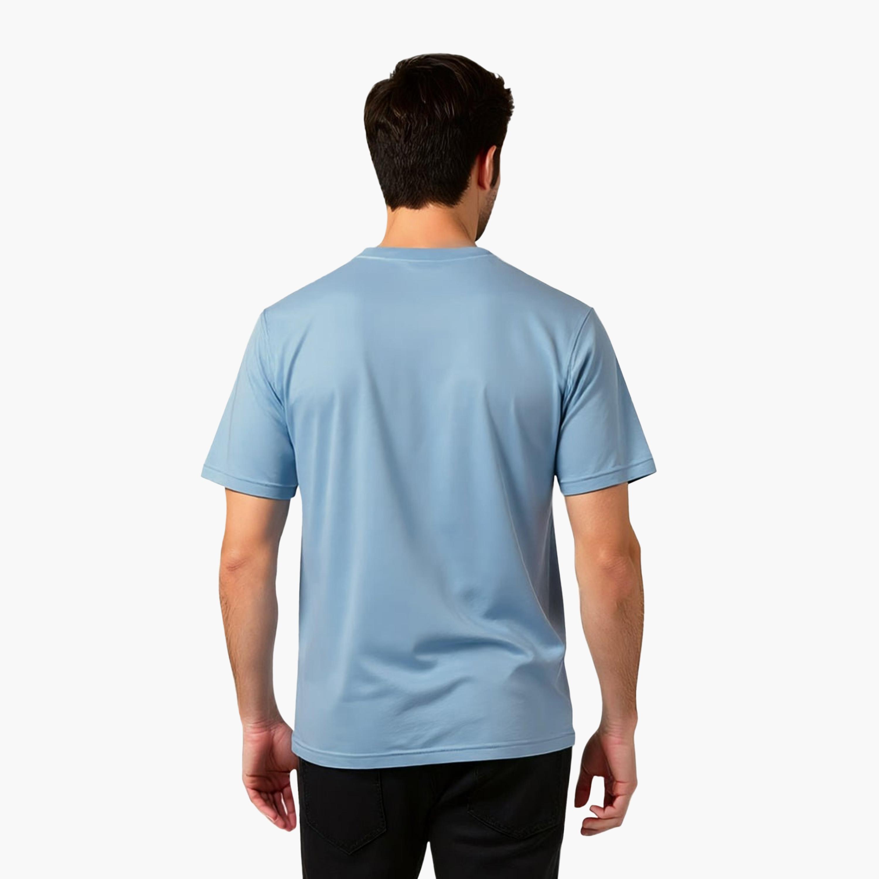 تيشيرت رجالي سادة بأكمام قصيرة ورقبة دائرية من فرينش كونيكشن-men-clothing-tshirtsandpolos-tshirts-image-5