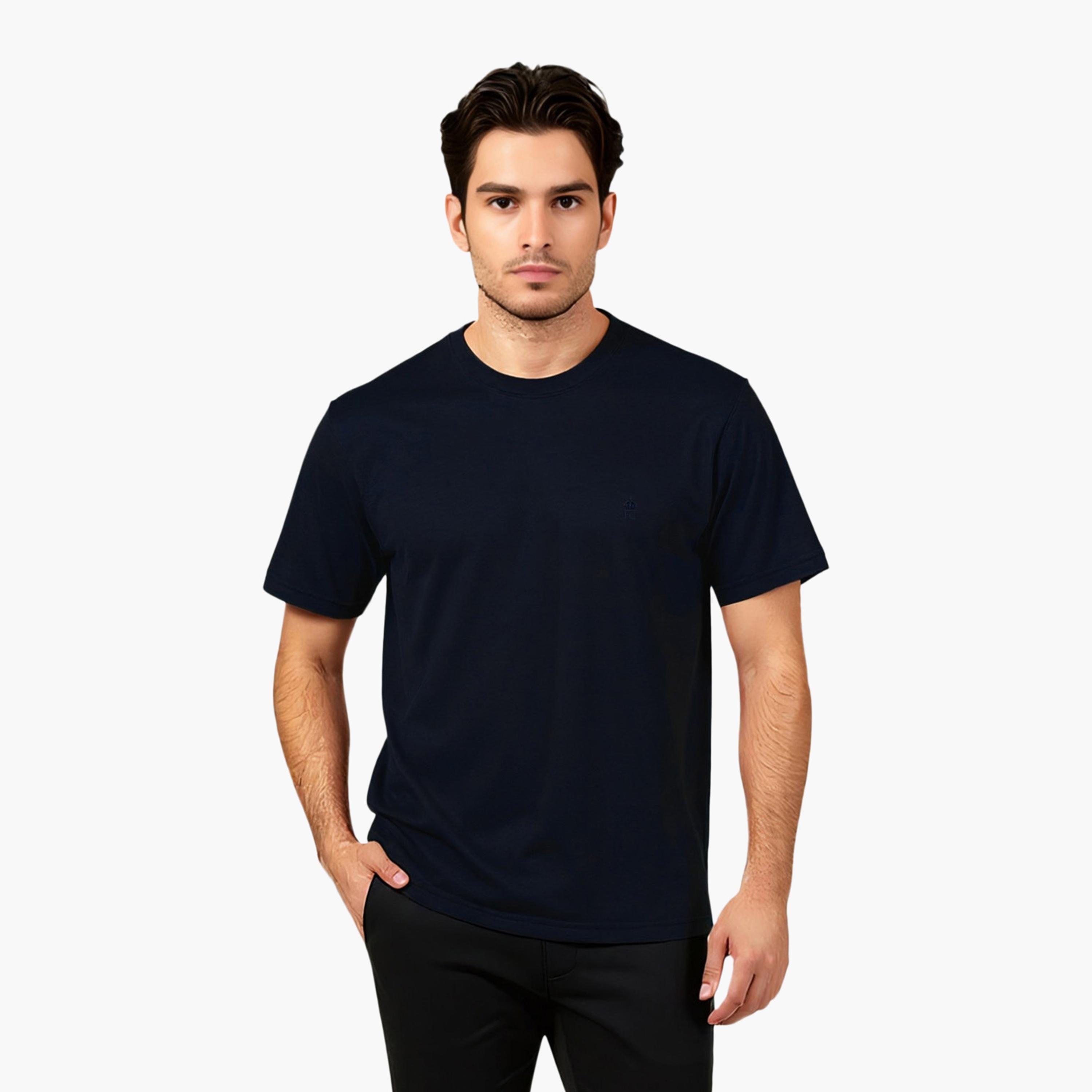 French Connection Plain Crew Neck Short Sleeves Men's T-Shirt-men-clothing-tshirtsandpolos-tshirts-image-1