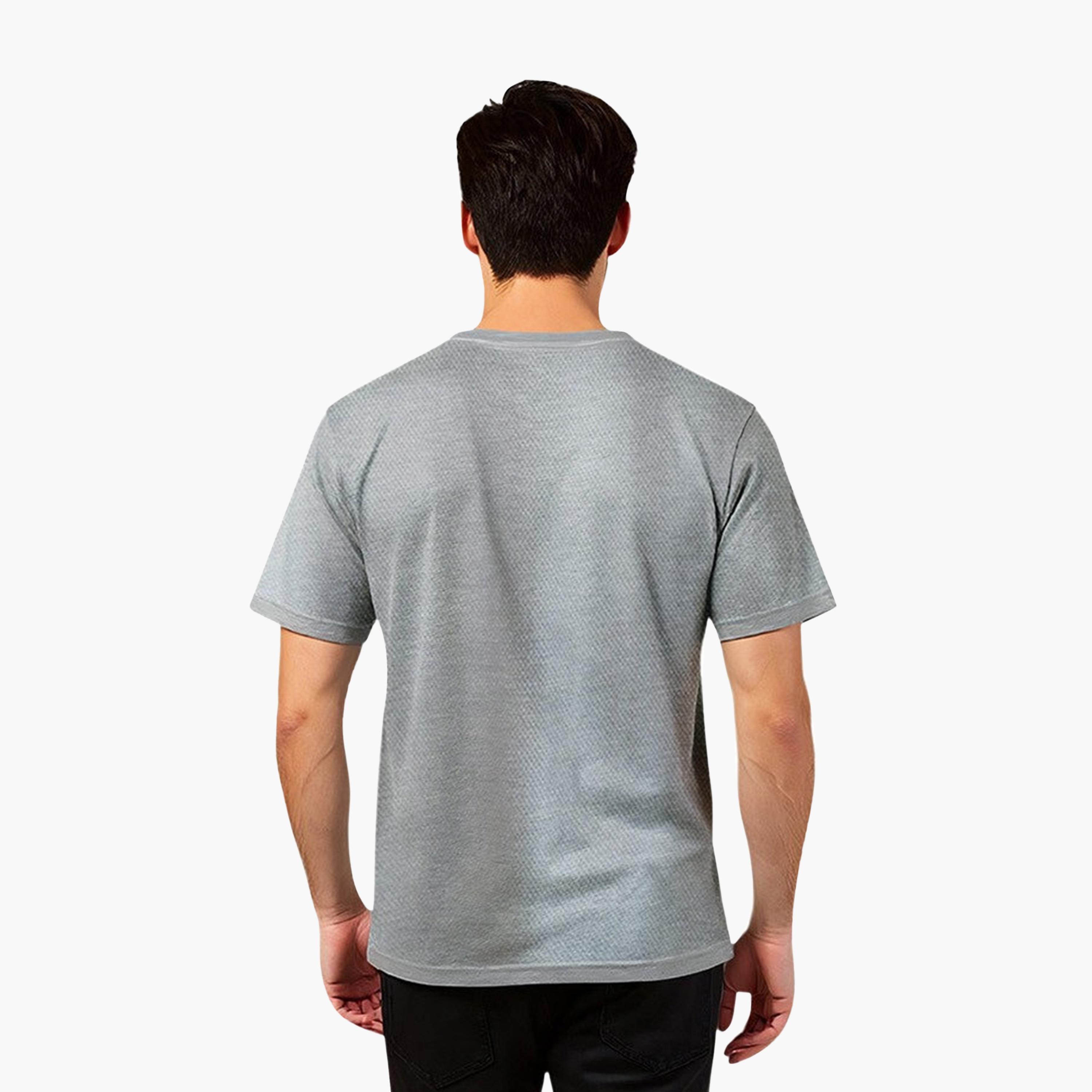 French Connection Textured Crew Neck Short Sleeves Men's T-Shirt-men-clothing-tshirtsandpolos-tshirts-image-4