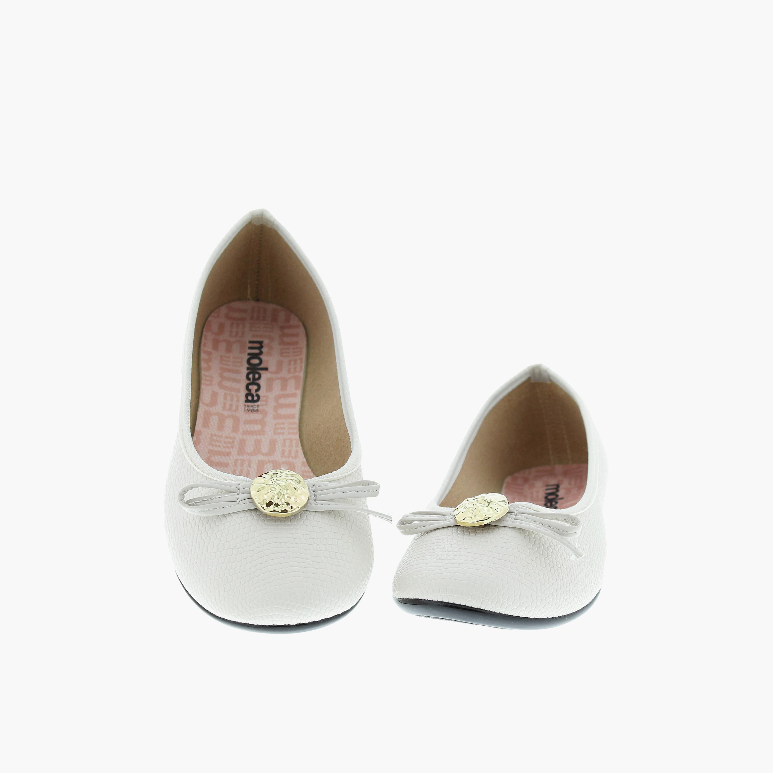 موليكا - حذاء باليرينا نسائي بمقدمة مستديرة سهل الارتداء | 5726-135-28523-35312-women-shoes-ballerinas-image-2