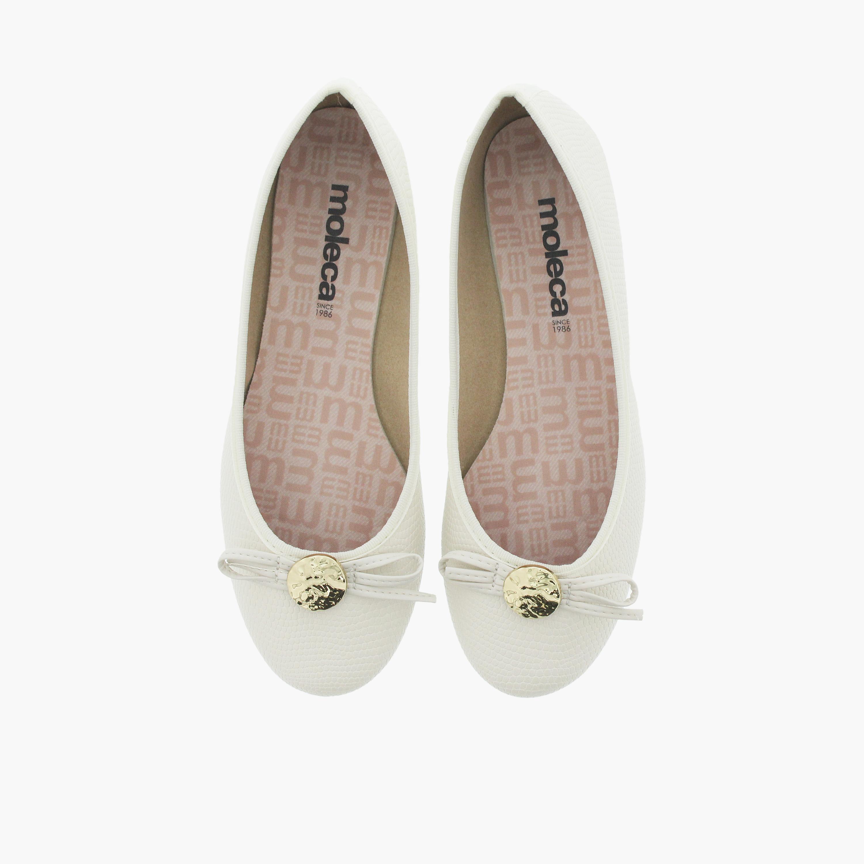 موليكا - حذاء باليرينا نسائي بمقدمة مستديرة سهل الارتداء | 5726-135-28523-35312-women-shoes-ballerinas-image-5