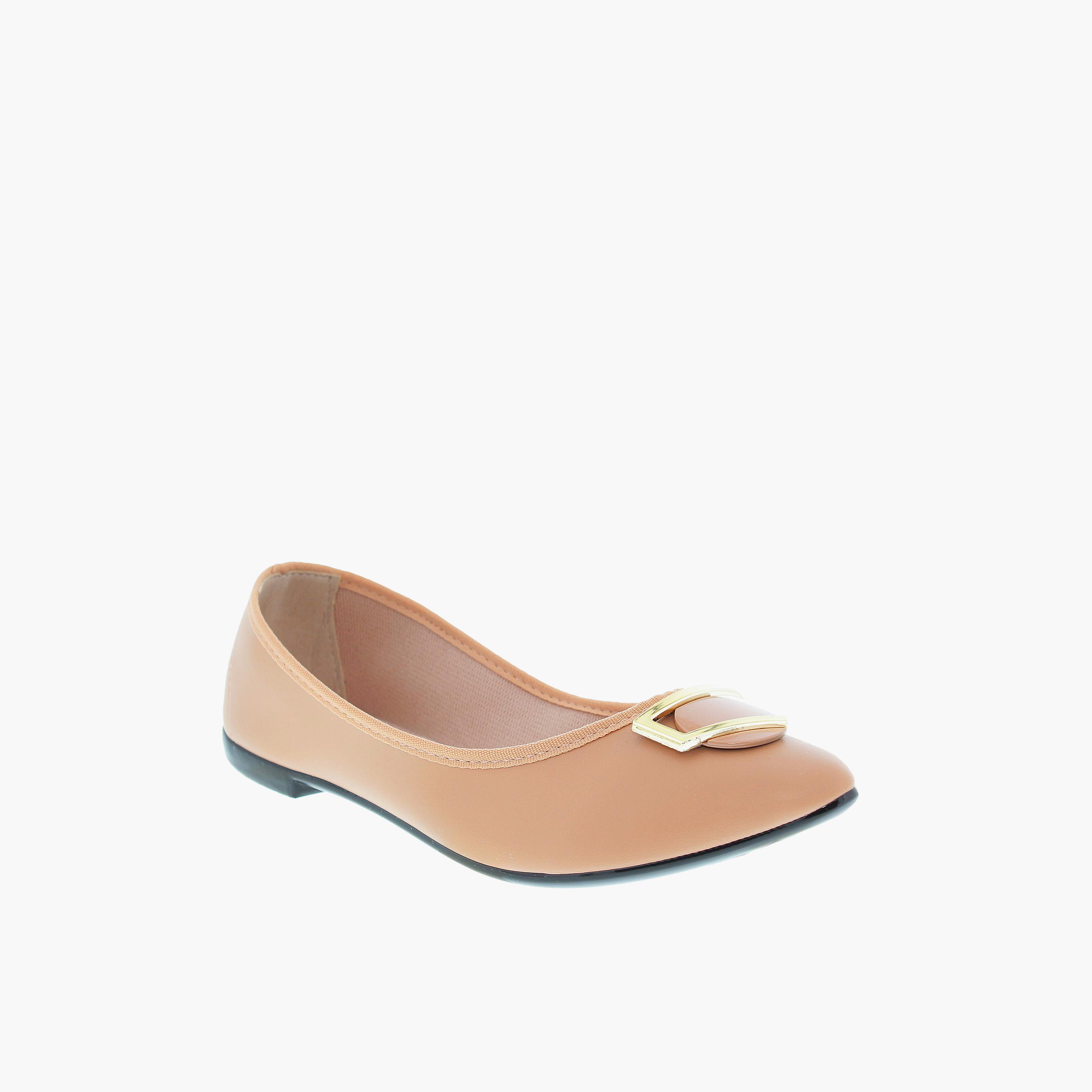 موليكا - حذاء باليرينا نسائي سهل الارتداء مقدمة مستديرة | 5727-116-7800-52531-women-shoes-ballerinas-image-1