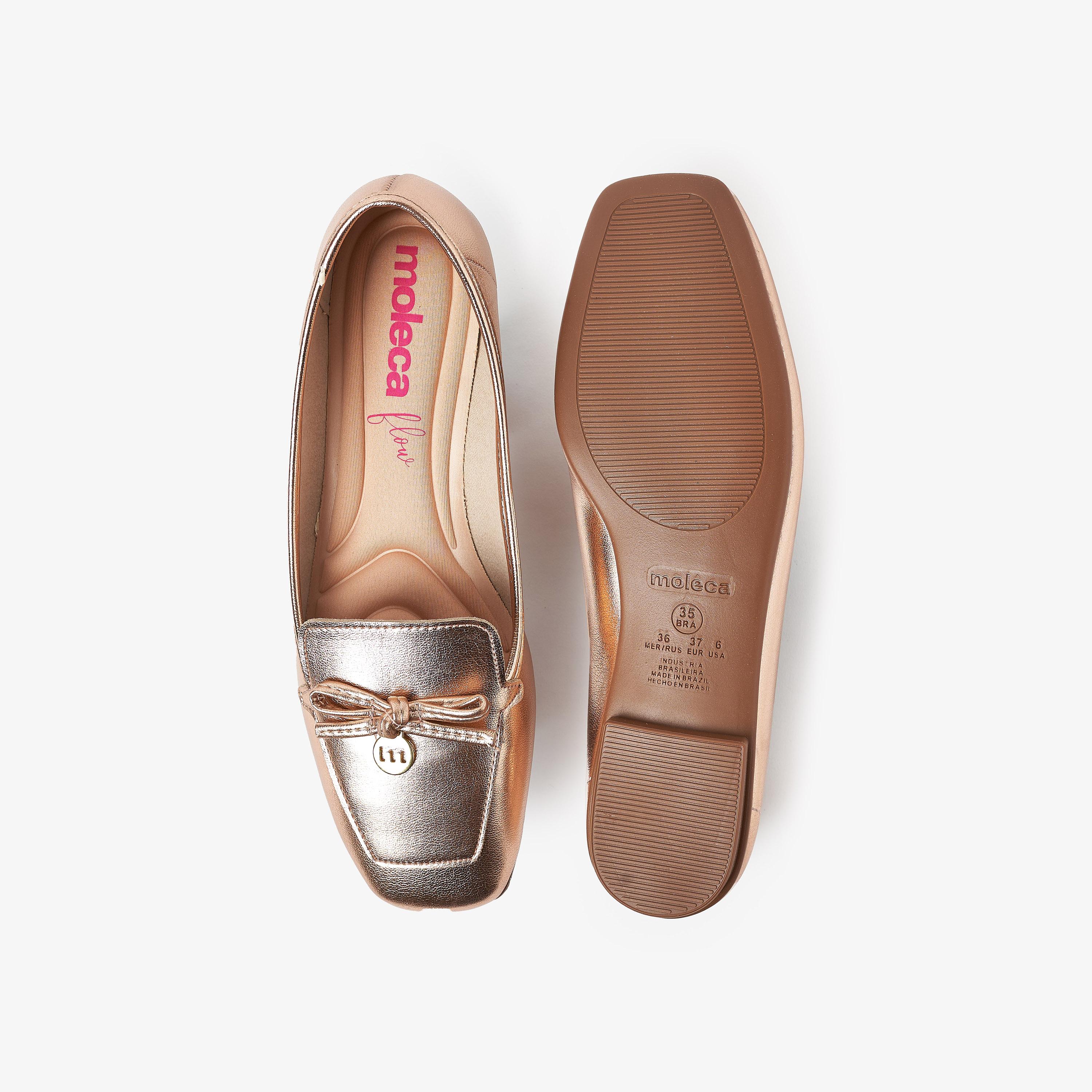 حذاء لوفر من موليكا للنساء بمقدمة مربعة مع مزينة من فيونكة | 5737-203-14710-women-shoes-loafersandmoccasins-image-4