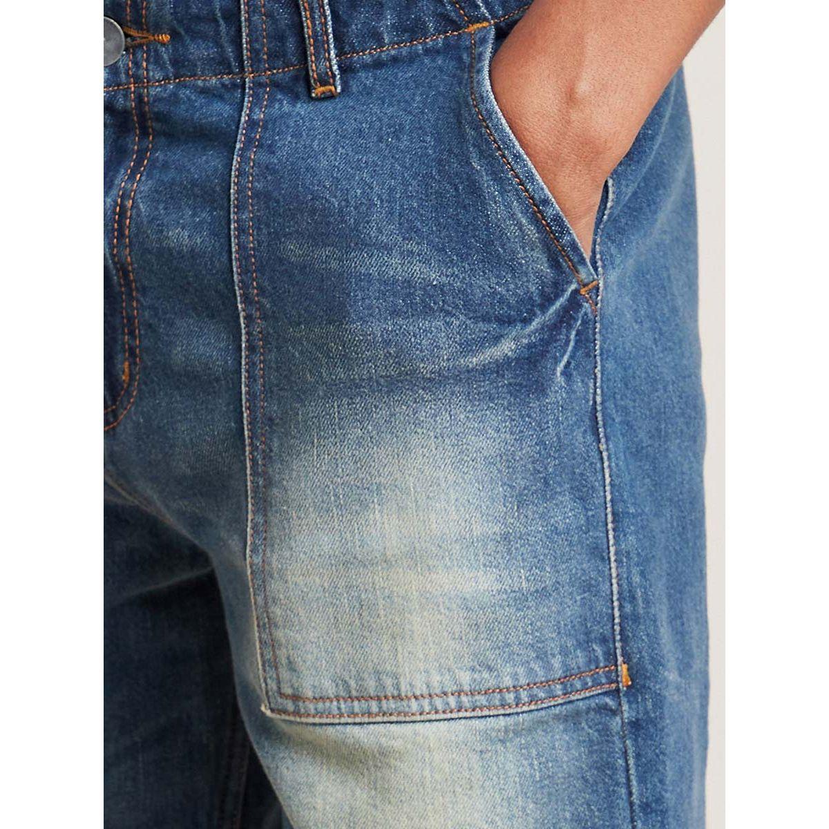 Styli Knee Length Denim Shorts -men-clothing-bottoms-shorts-image-4