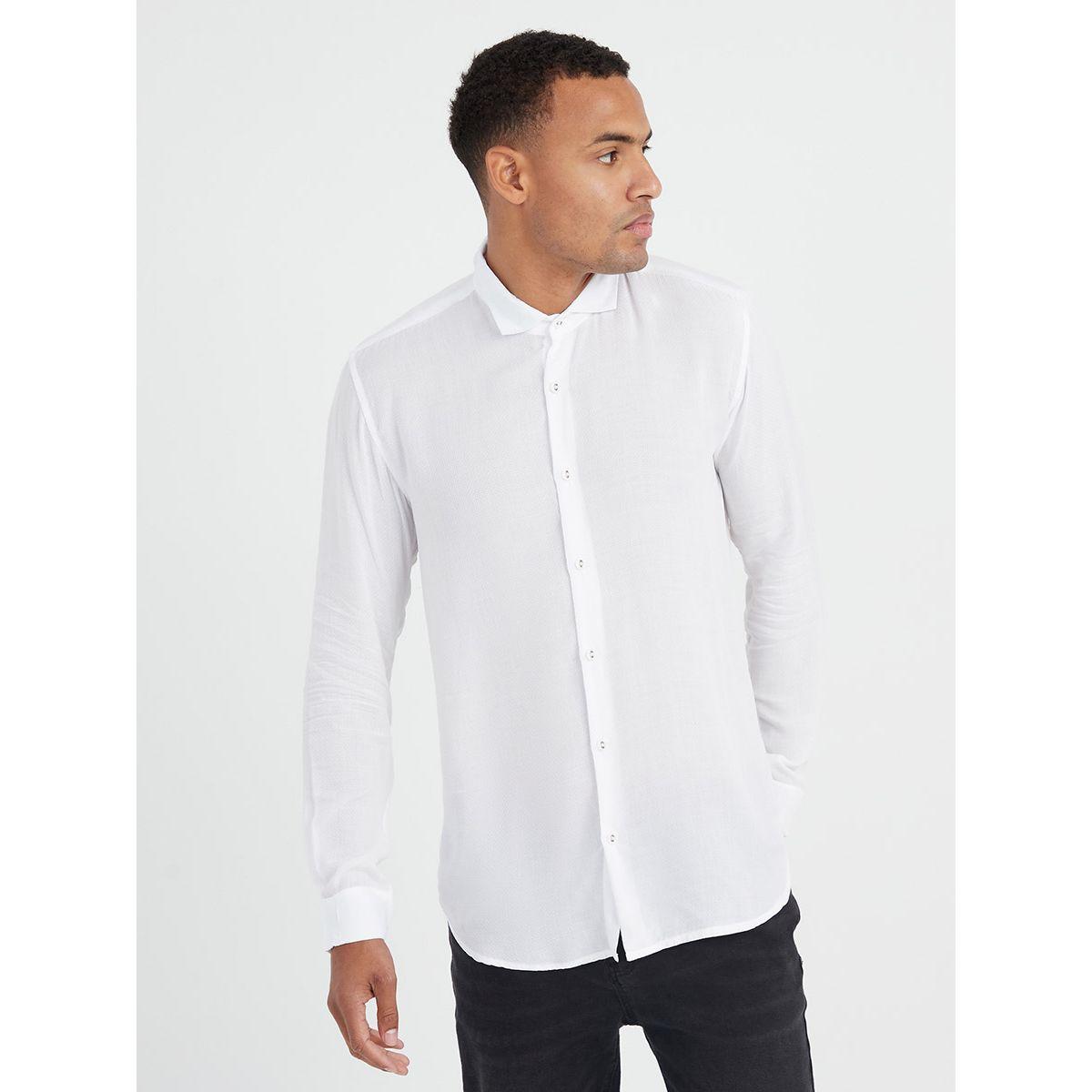 Styli Linen Long Sleeves Shirt with Button Closure-men-clothing-shirts-image-1