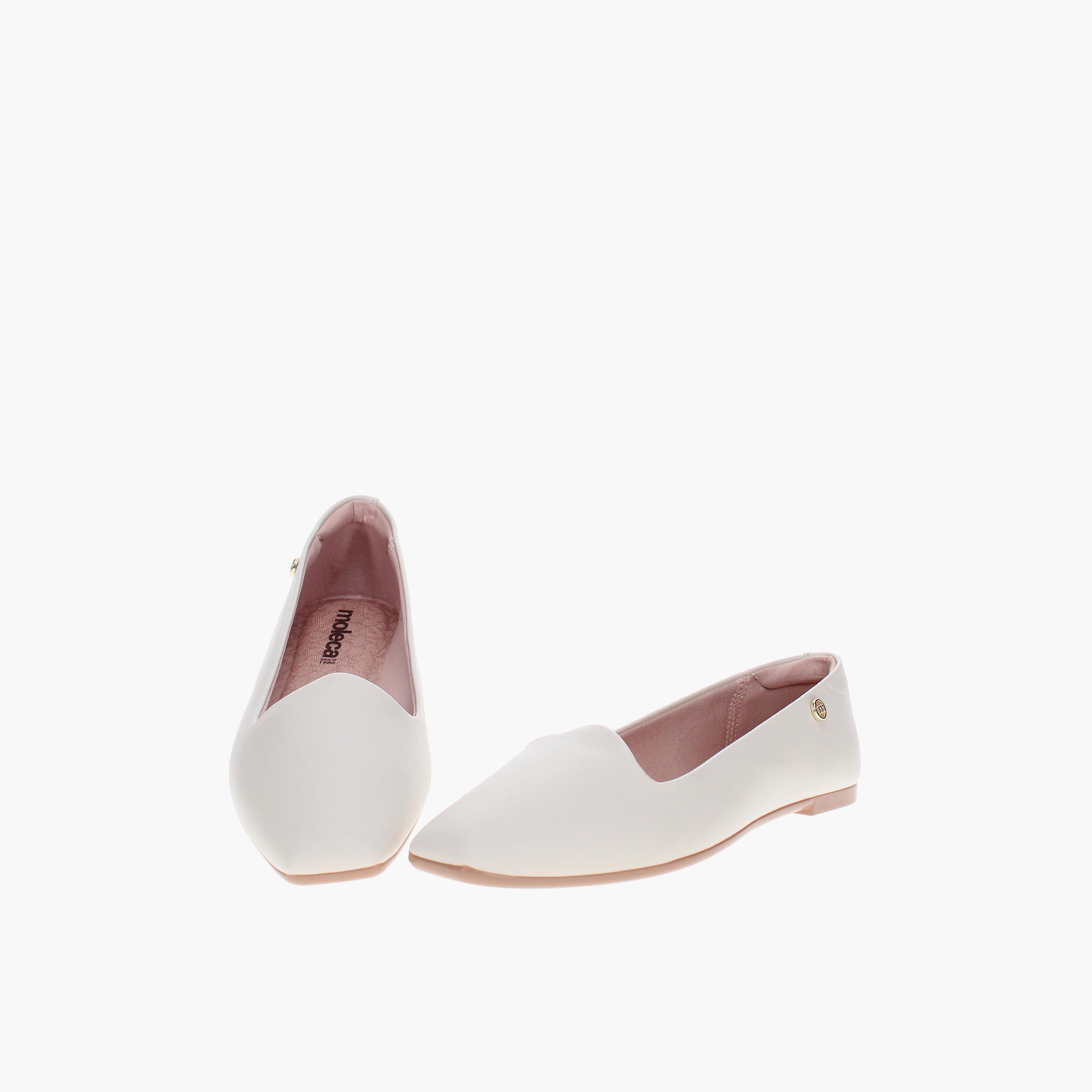 موليكا - حذاء باليرينا نسائي مقدمة مربعة سهل الارتداء | 5824-100-7800-35312-women-shoes-ballerinas-image-2