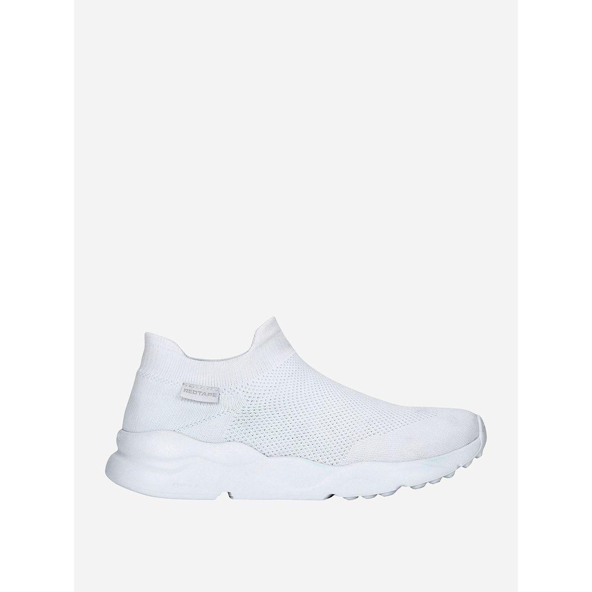 Textured Semi High Cut Slip On Trainers-sports-men-shoes-image-1
