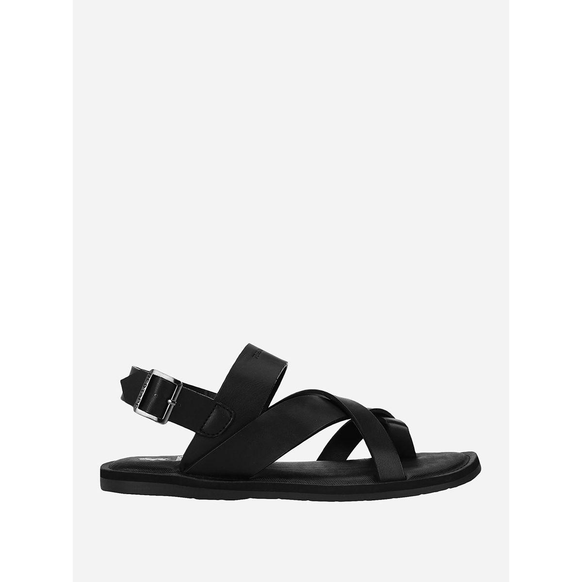Cross Strap Arabic Sandals with Buckle Closure-men-shoes-sandals-image-1