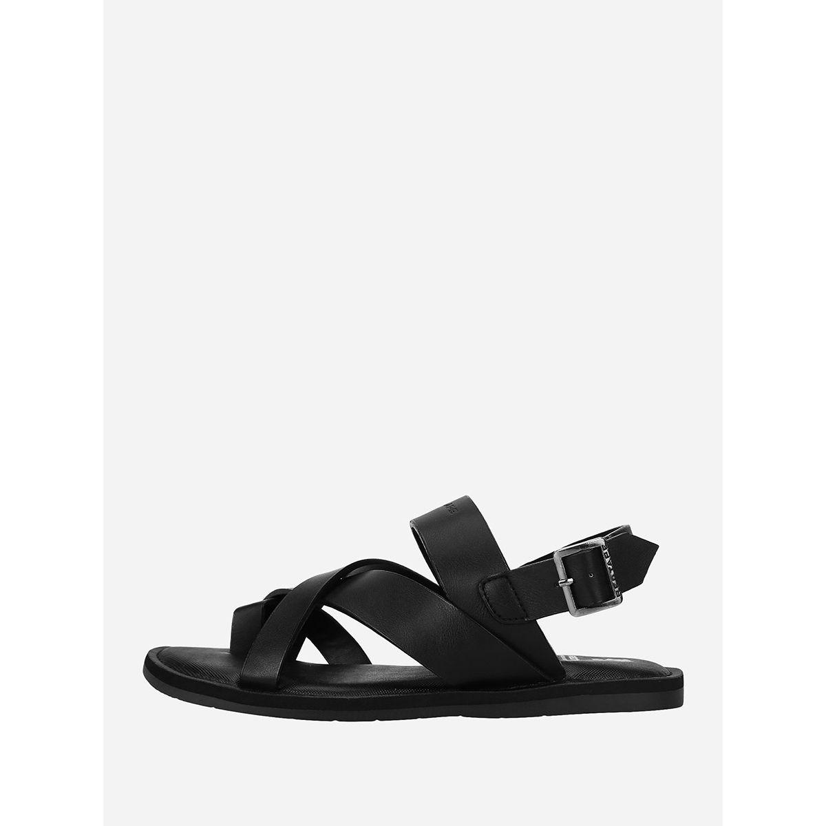 Cross Strap Arabic Sandals with Buckle Closure-men-shoes-sandals-image-3