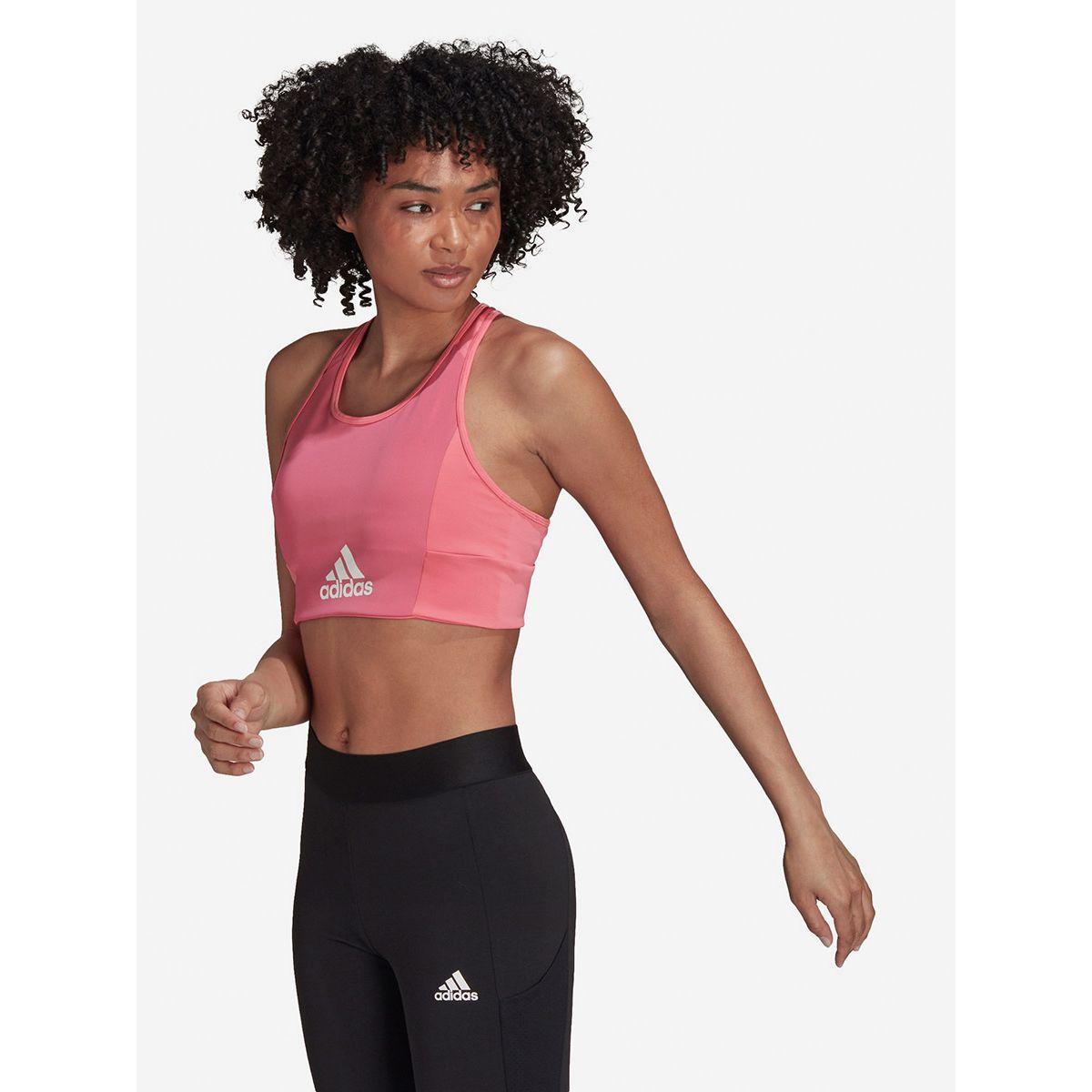 Adidas Racerback Mesh Insert Sports Bra-sports-women-clothing-sportsbras-image-1