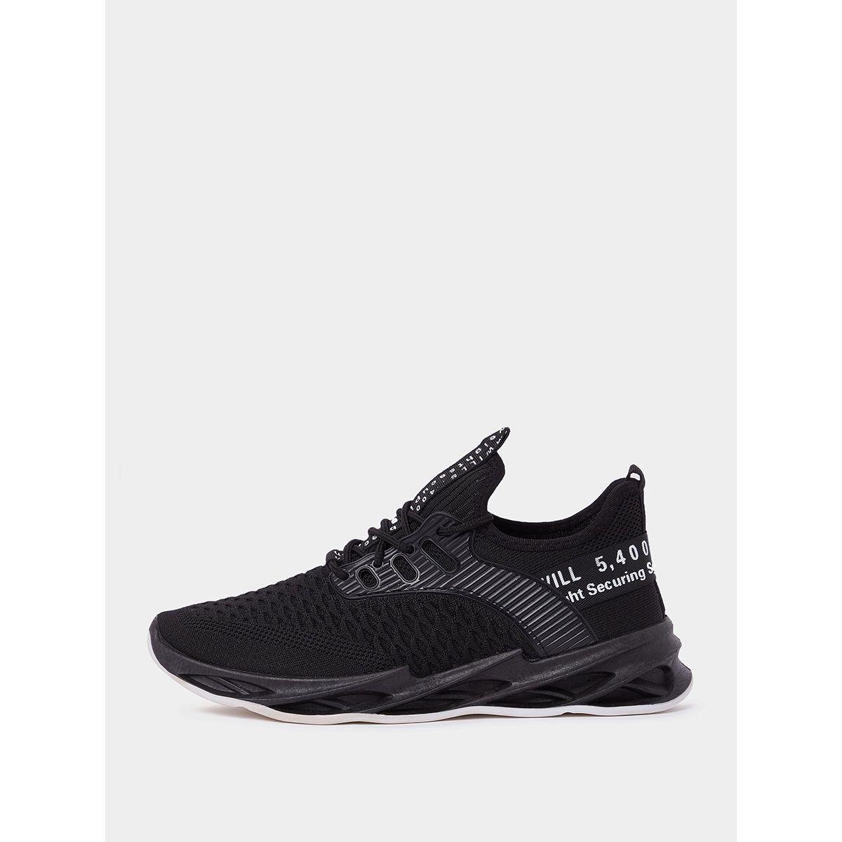 Styli Contrast Slogan Print Casual Sneakers-men-shoes-sneakers-image-1