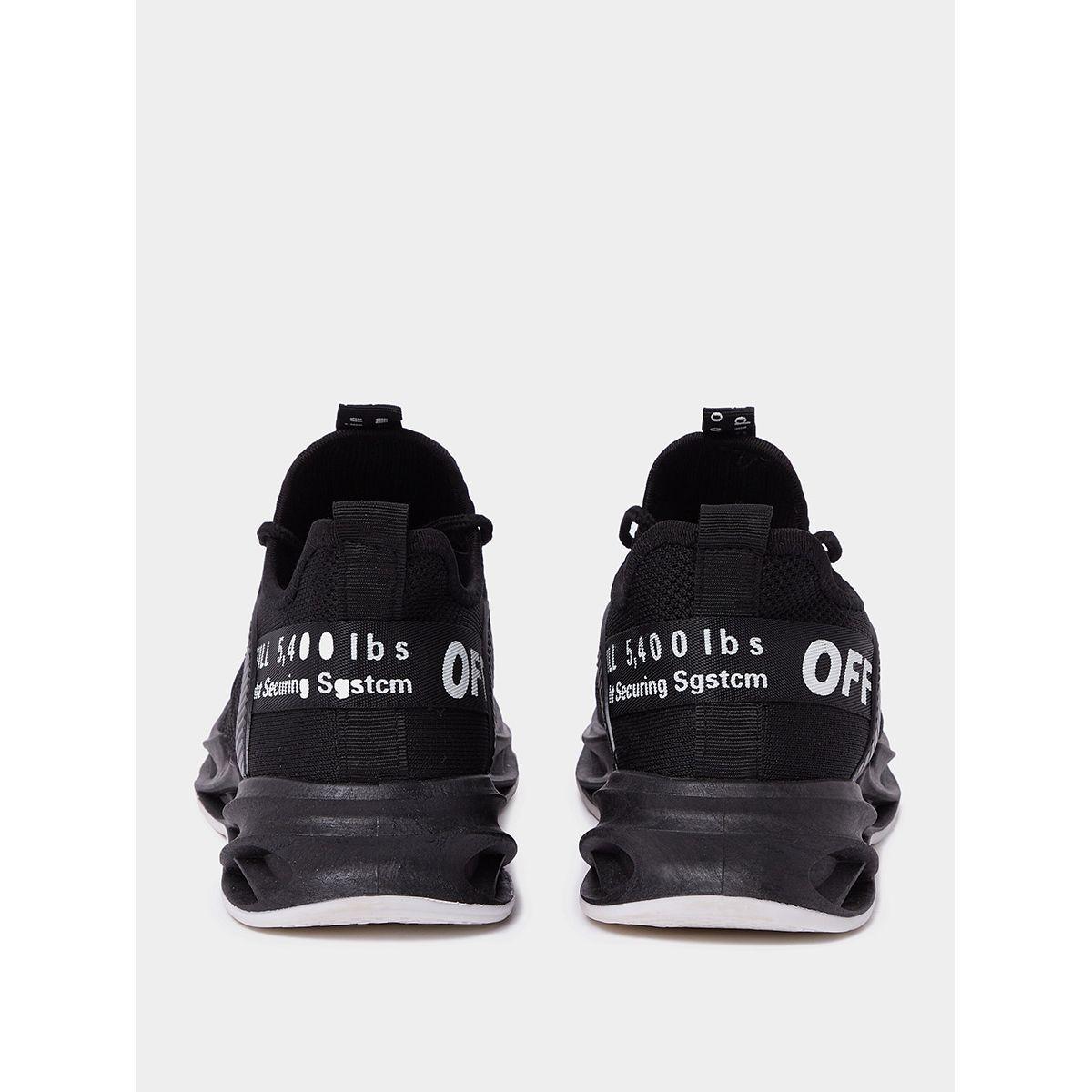 Styli Contrast Slogan Print Casual Sneakers-men-shoes-sneakers-image-3