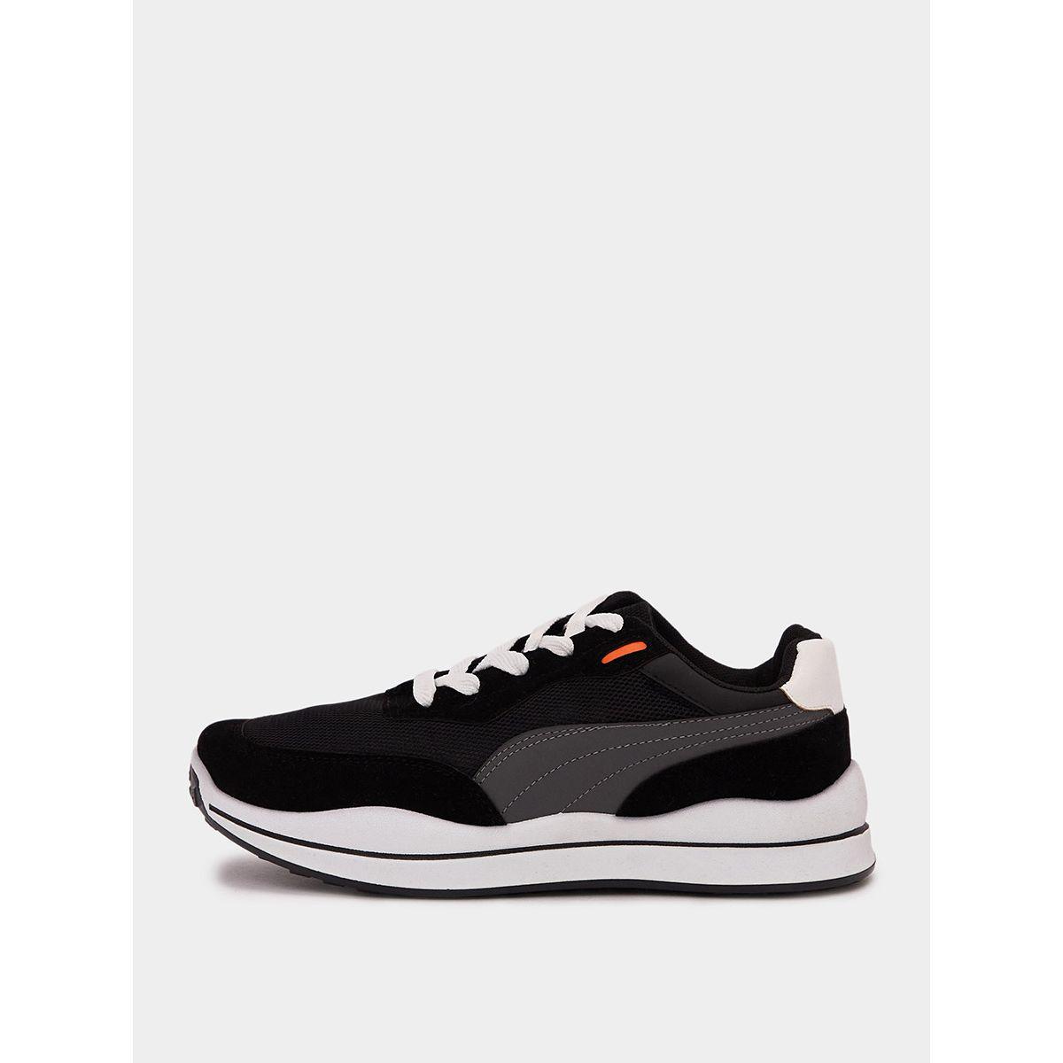 Styli Contrast Tab Lace Up Casual Sneakers-men-shoes-sneakers-image-1
