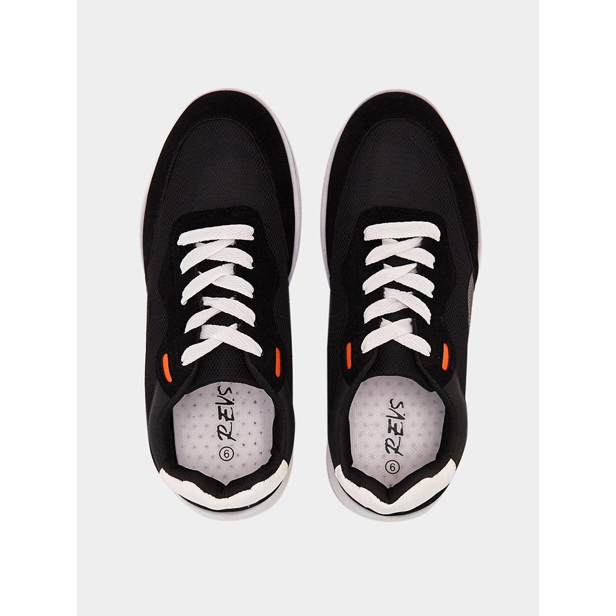 Styli Contrast Tab Lace Up Casual Sneakers-men-shoes-sneakers-image-4