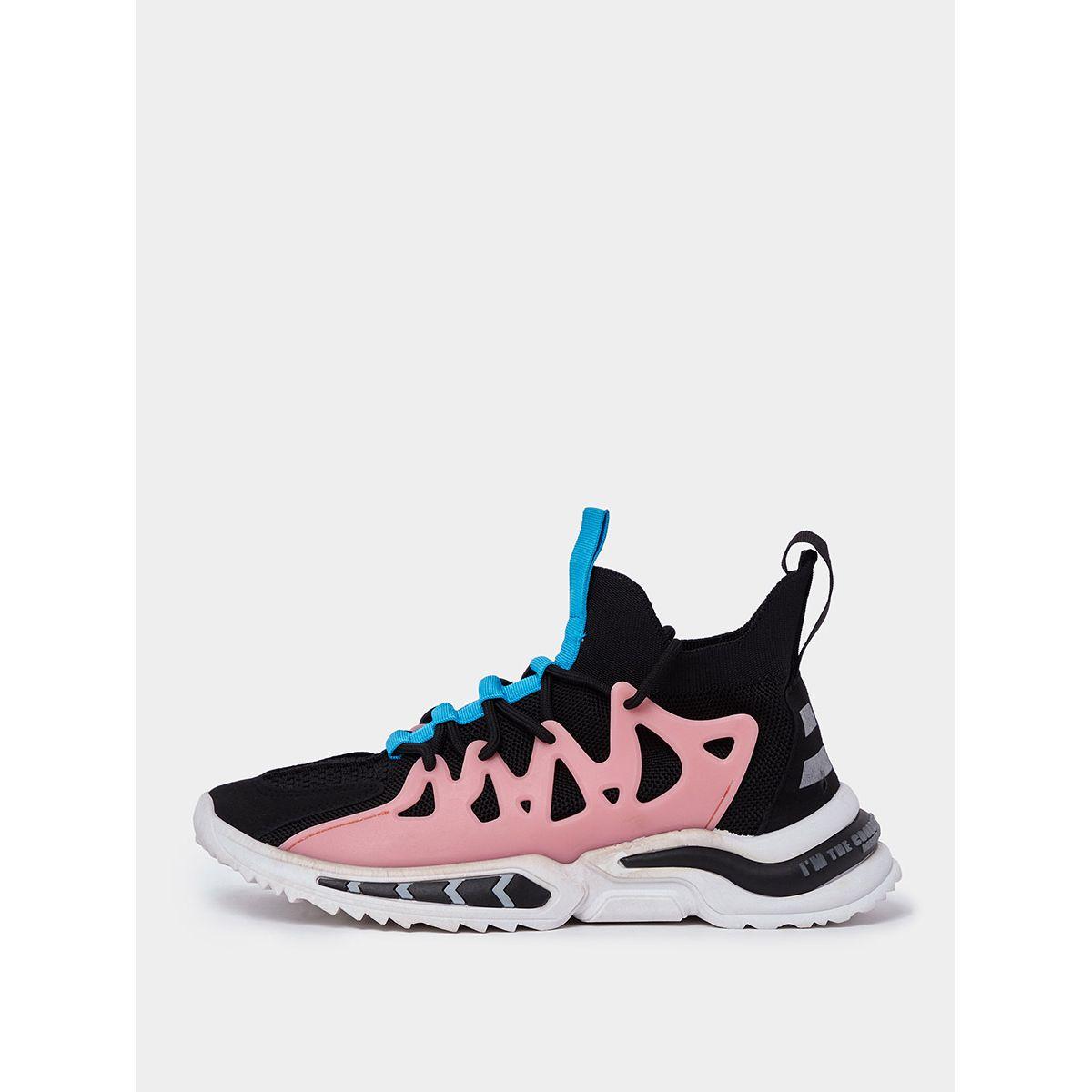 Styli Contrast Tab Lace Up Casual Sneakers-men-shoes-sneakers-image-1