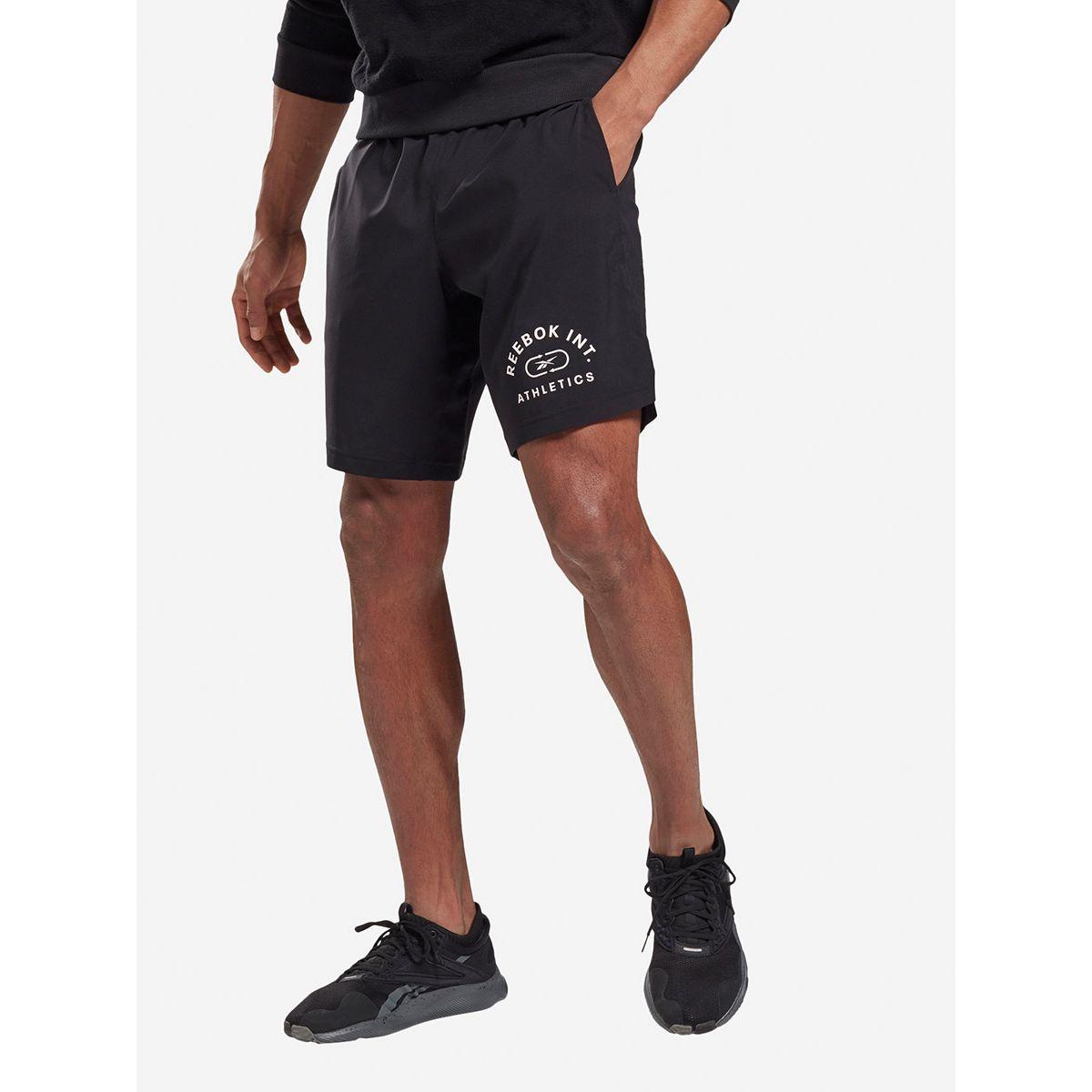 Reebok Workout Ready Woven Graphic Print Shorts-men-clothing-sportswearandactivewear-bottoms-image-1