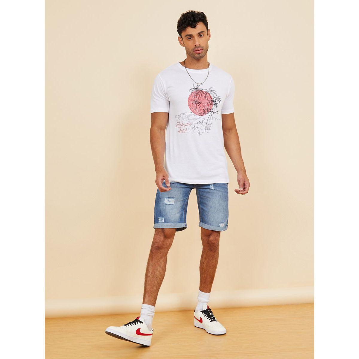 شورت دنيم بقصة عادية-men-clothing-bottoms-shorts-image-2
