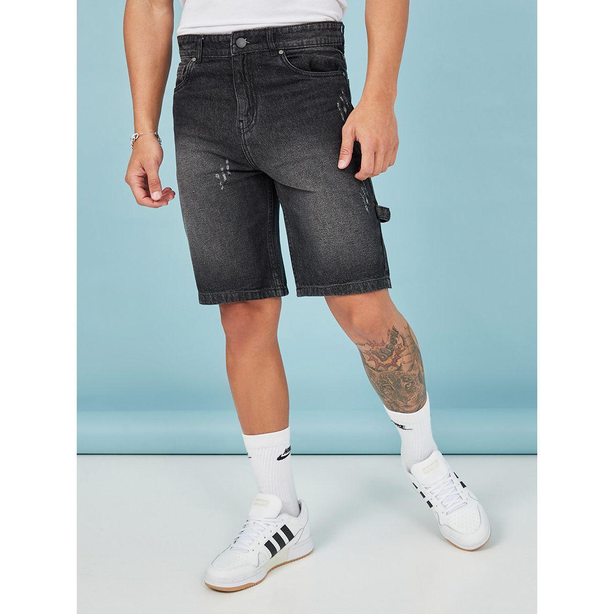 شورت دنيم بقصة عادية من ريد تايب-men-clothing-bottoms-shorts-image-2